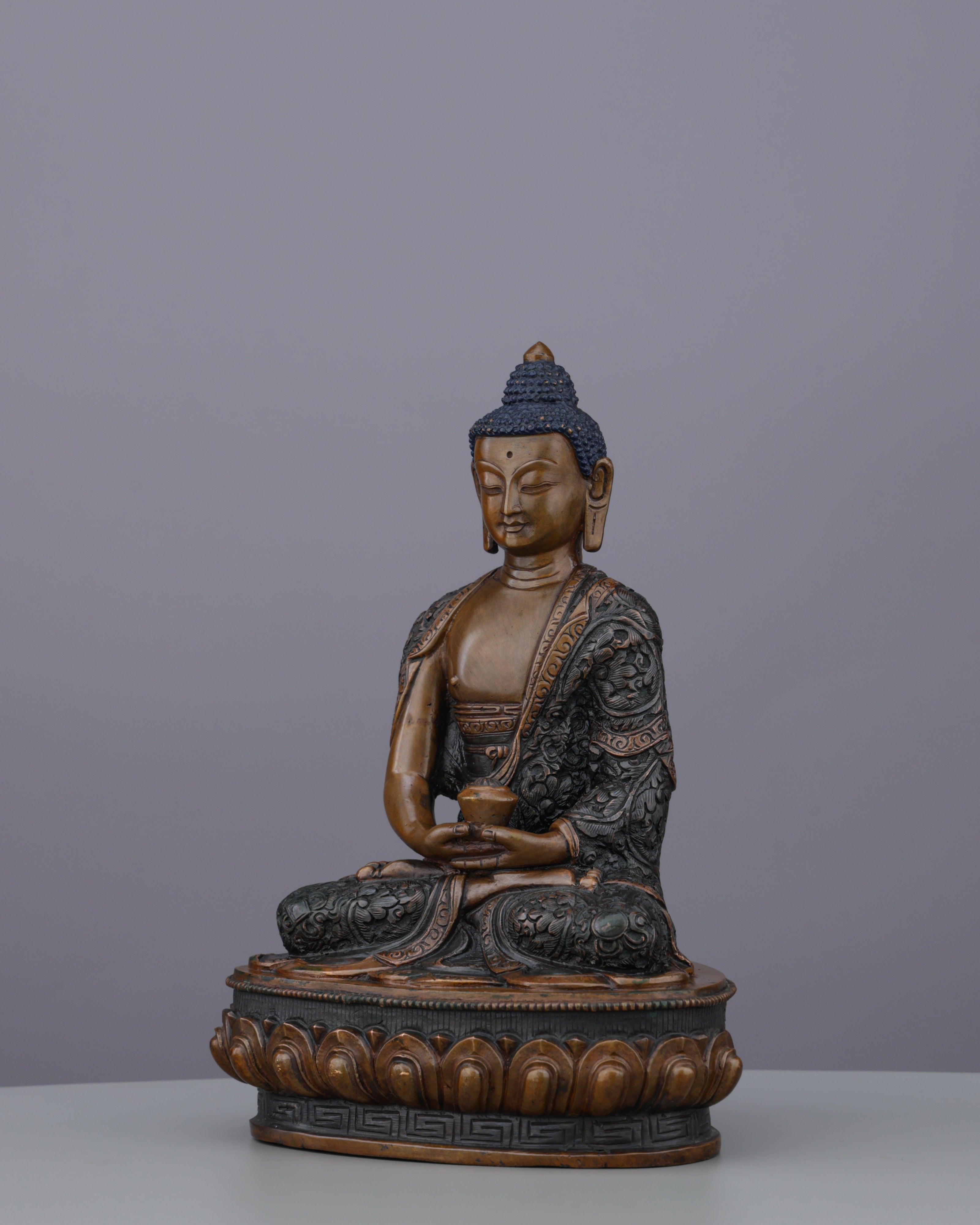 Oxidized Amitabha Buddha Statue | Timeless Gateway to Infinite Light