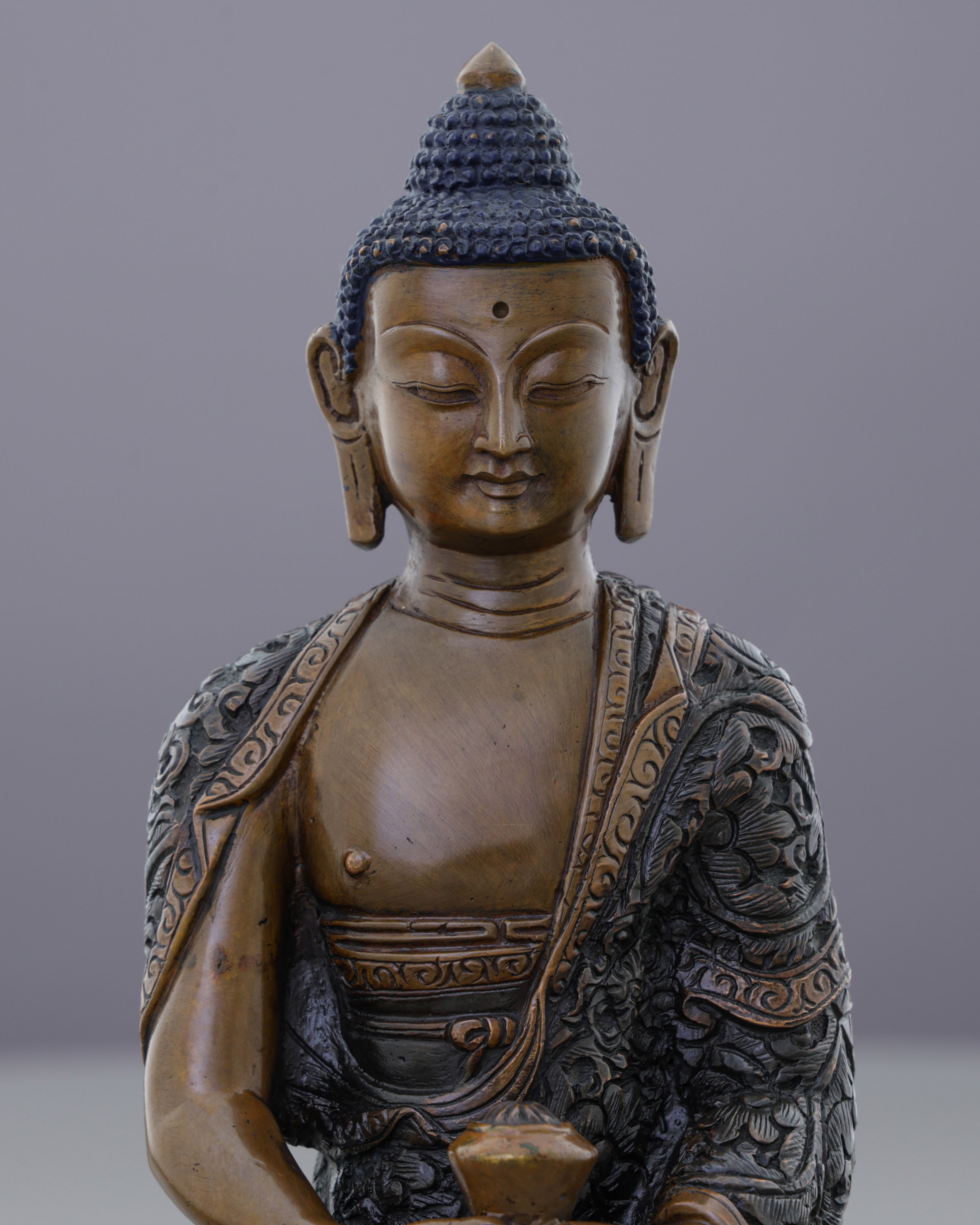 Oxidized Amitabha Buddha Statue | Timeless Gateway to Infinite Light