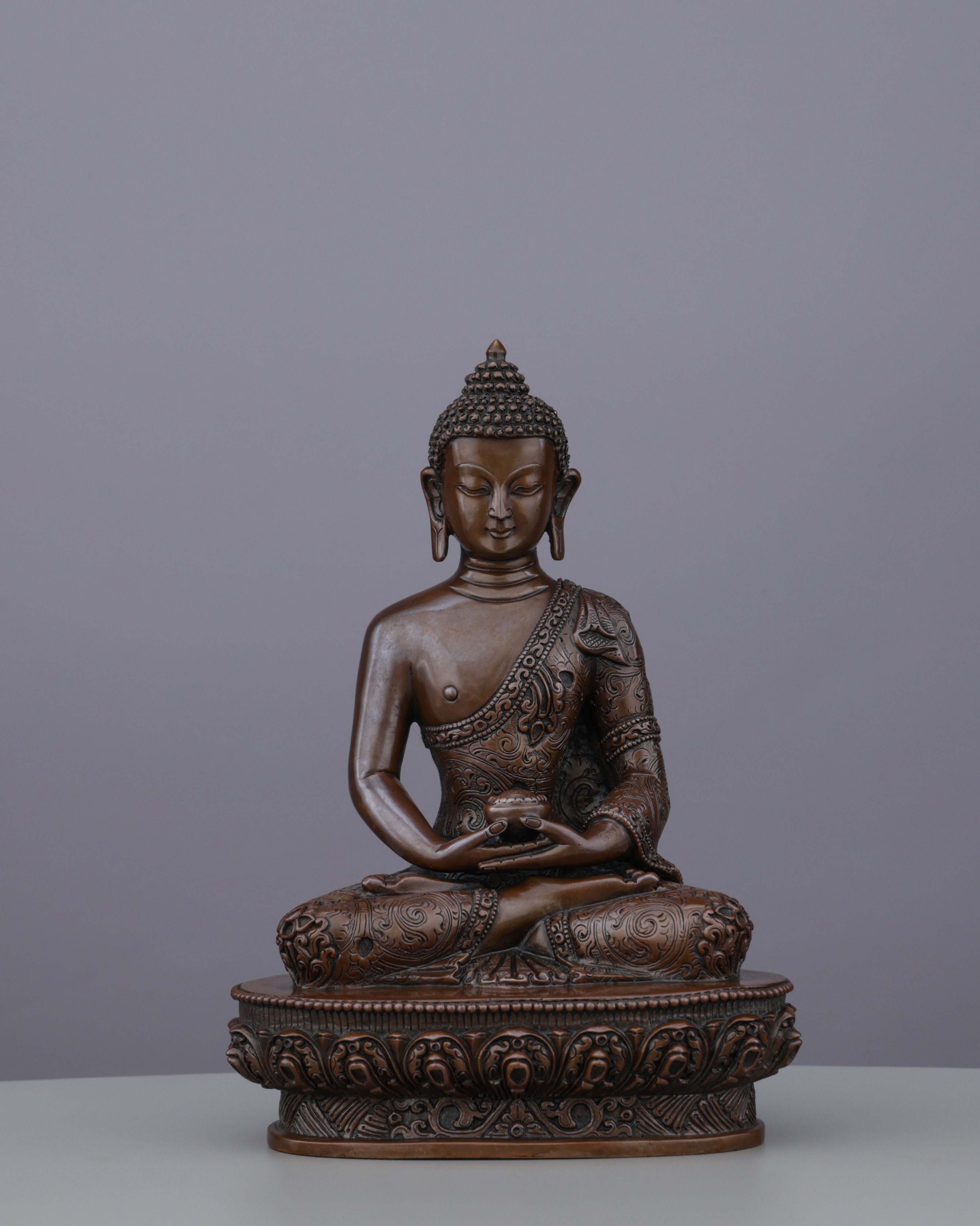 Oxidized Amitabha Buddha Statue | Eternal Serenity in Sacred Bronze