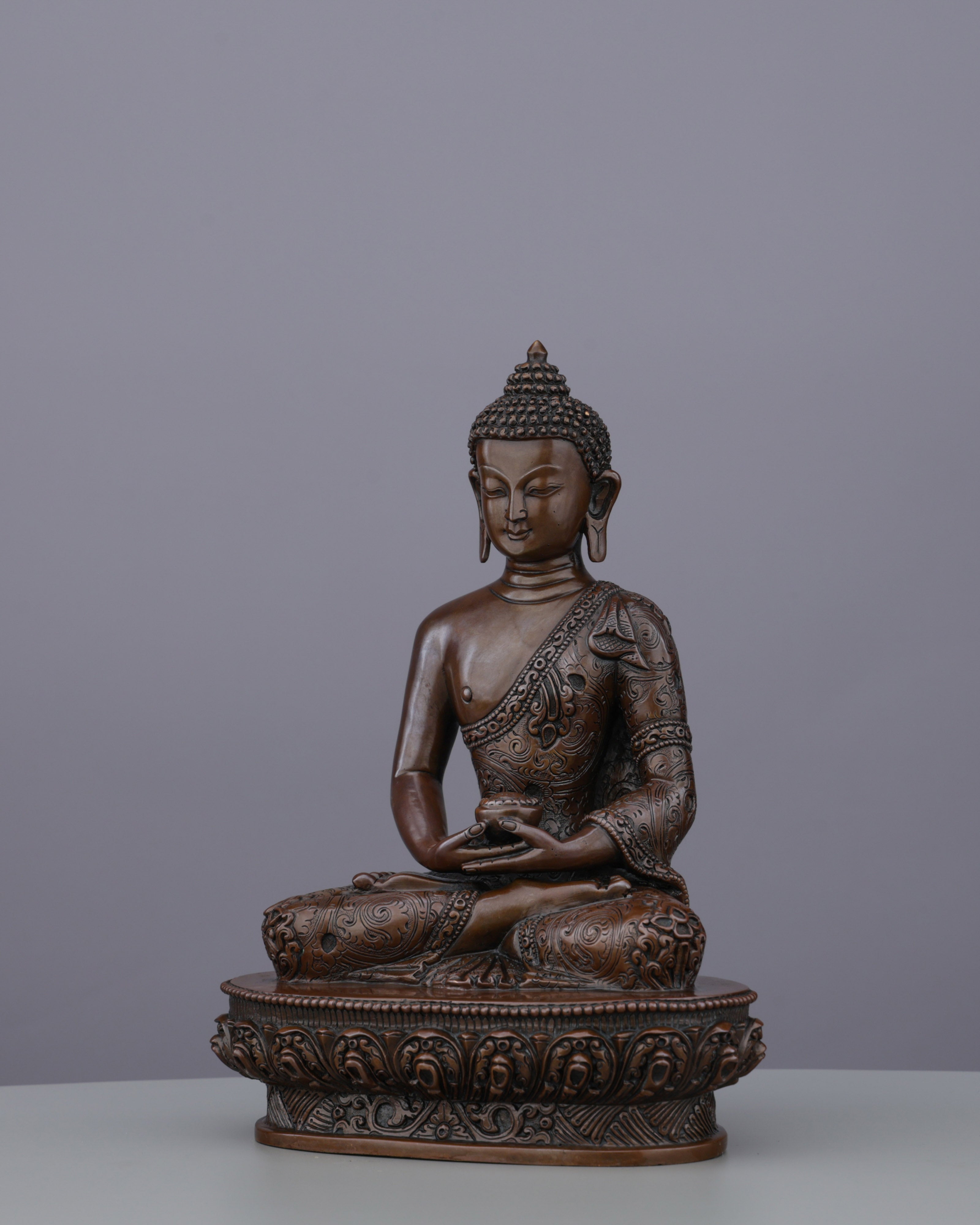 Oxidized Amitabha Buddha Statue | Eternal Serenity in Sacred Bronze