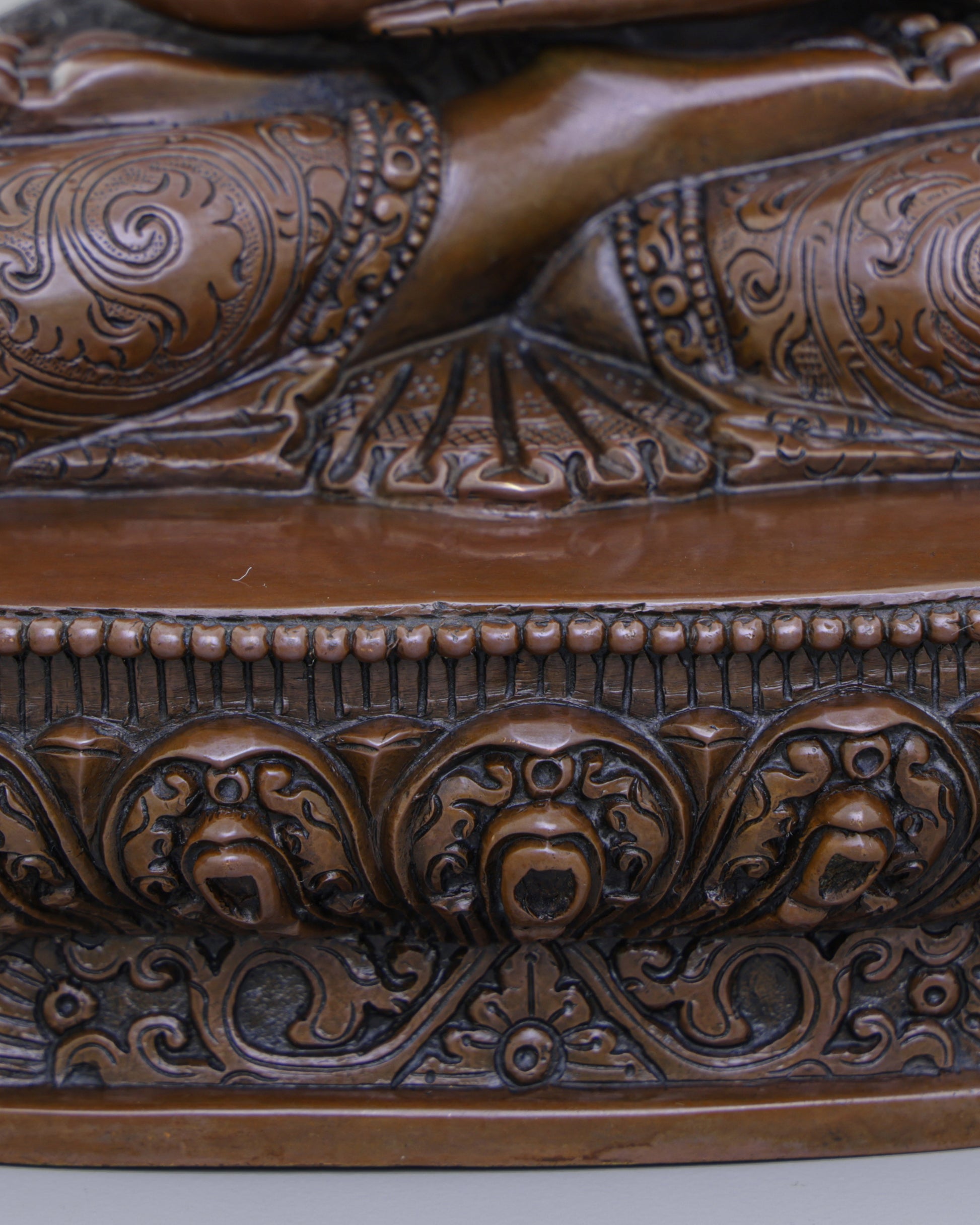 Oxidized Amitabha Buddha Statue | Eternal Serenity in Sacred Bronze - Authentic Handcrafted Statue
