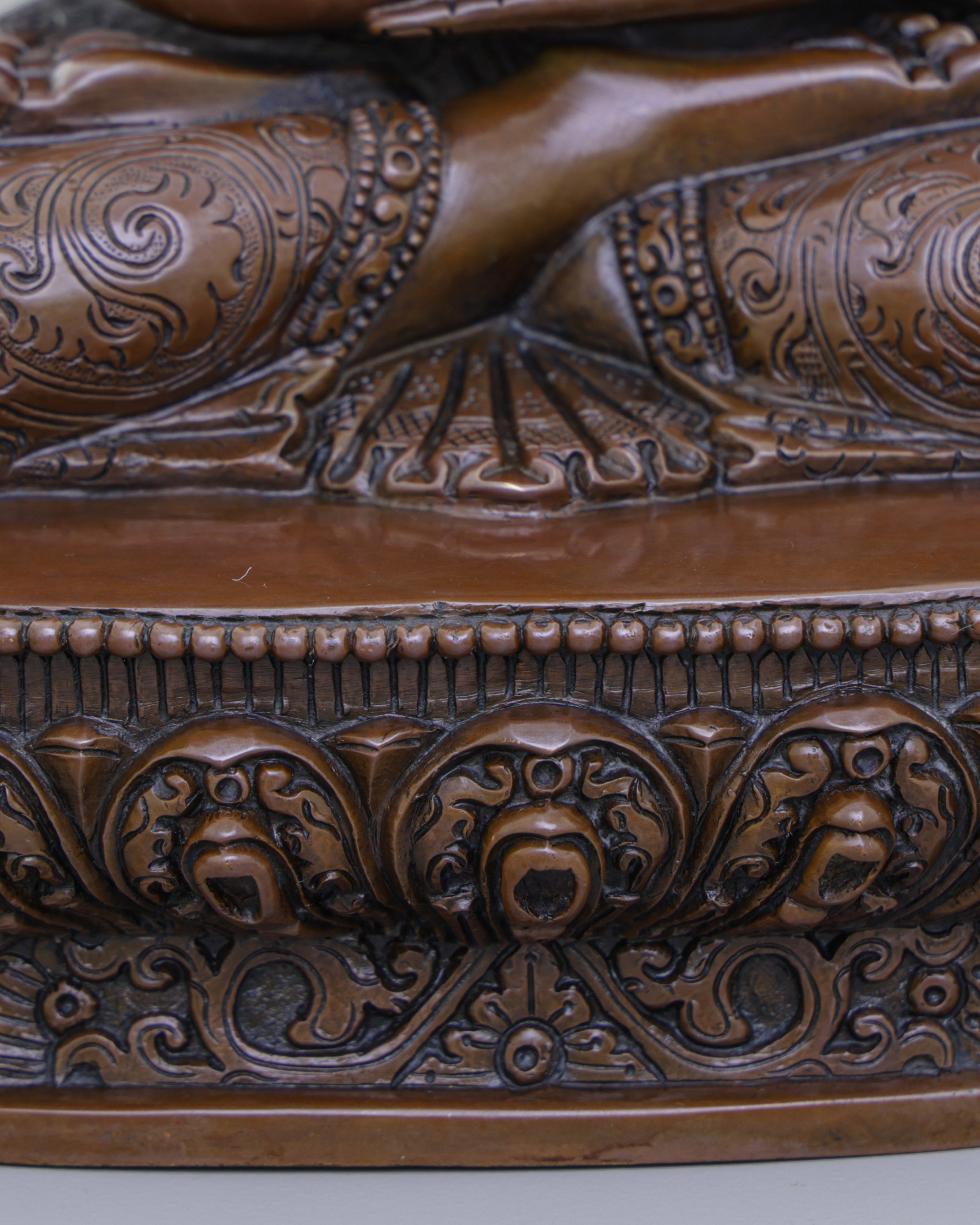 Oxidized Amitabha Buddha Statue | Eternal Serenity in Sacred Bronze