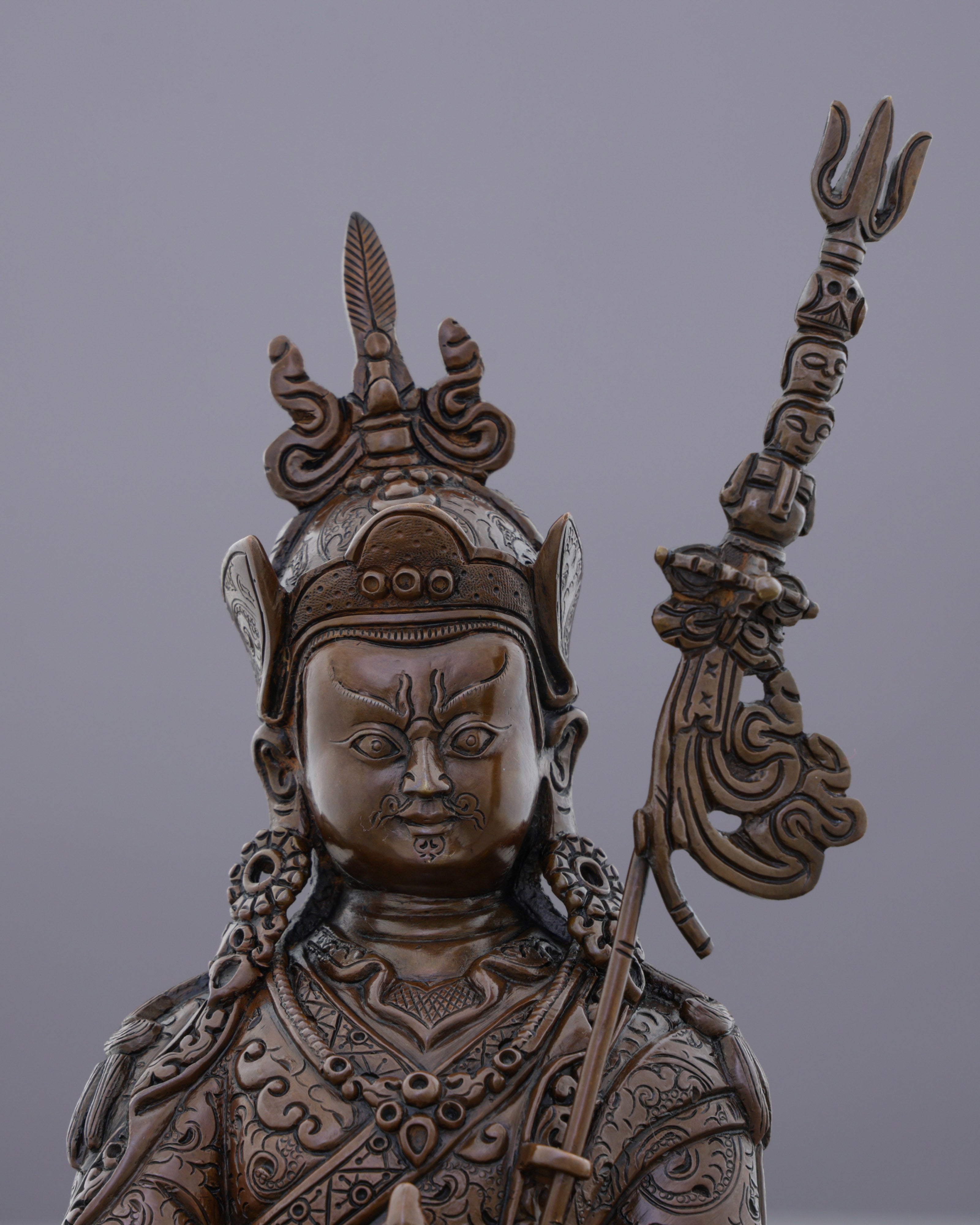 Oxidized Guru Rinpoche Statue | The Precious Master of Tantric Power