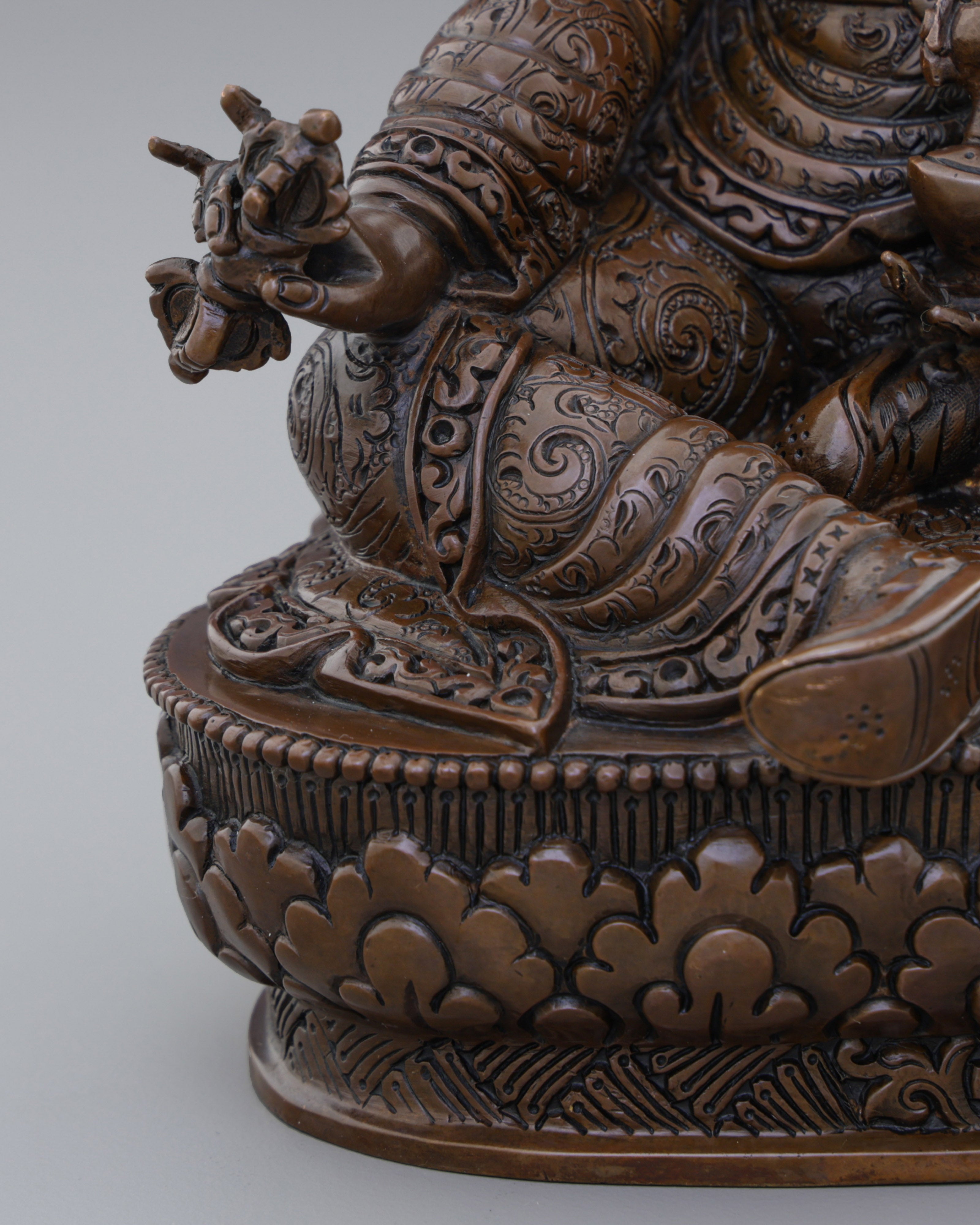 Oxidized Guru Rinpoche Statue | The Precious Master of Tantric Power