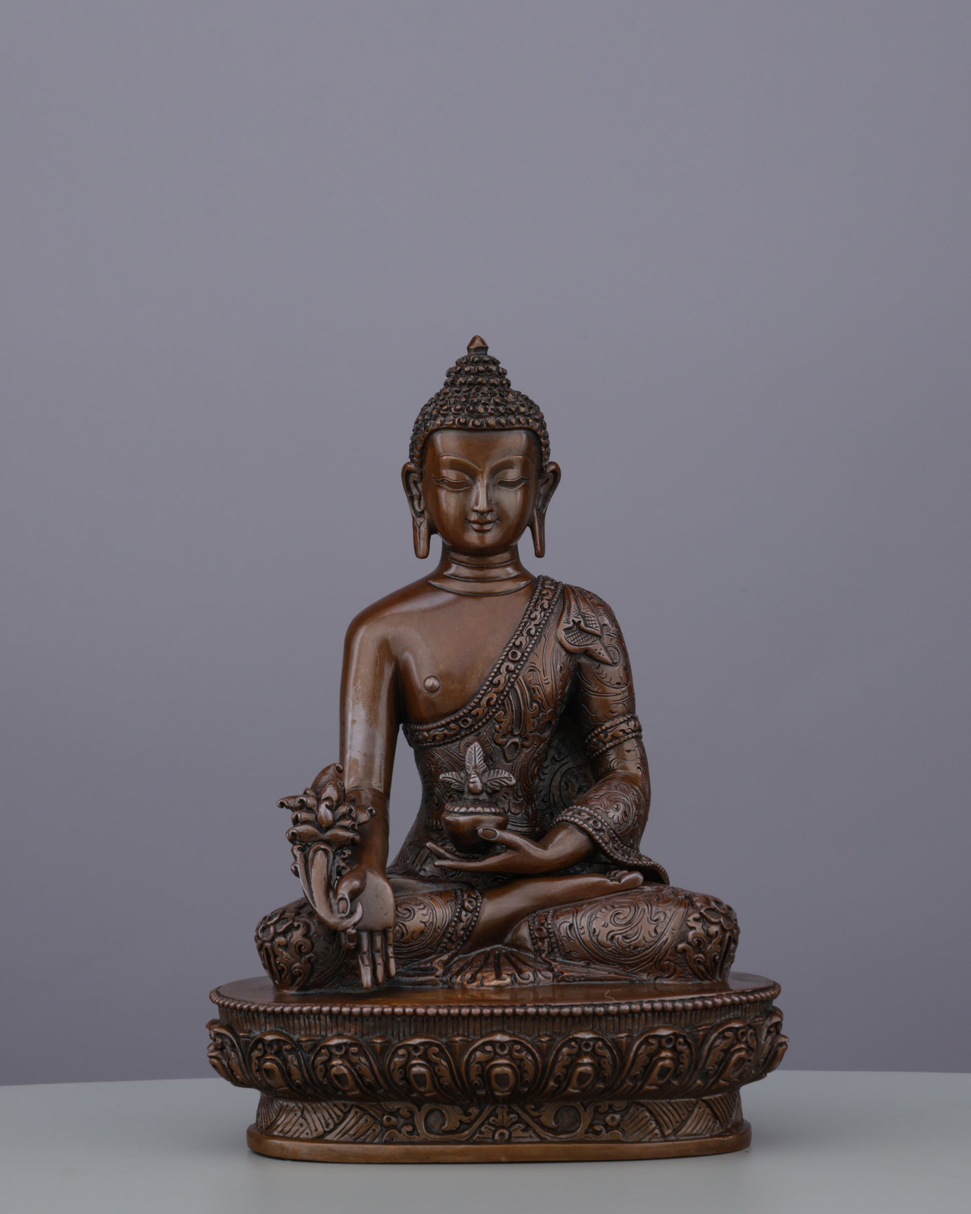 Oxidized Medicine Buddha Statue | Divine Healer of Body, Mind, and Spirit - Authentic Handcrafted Statue