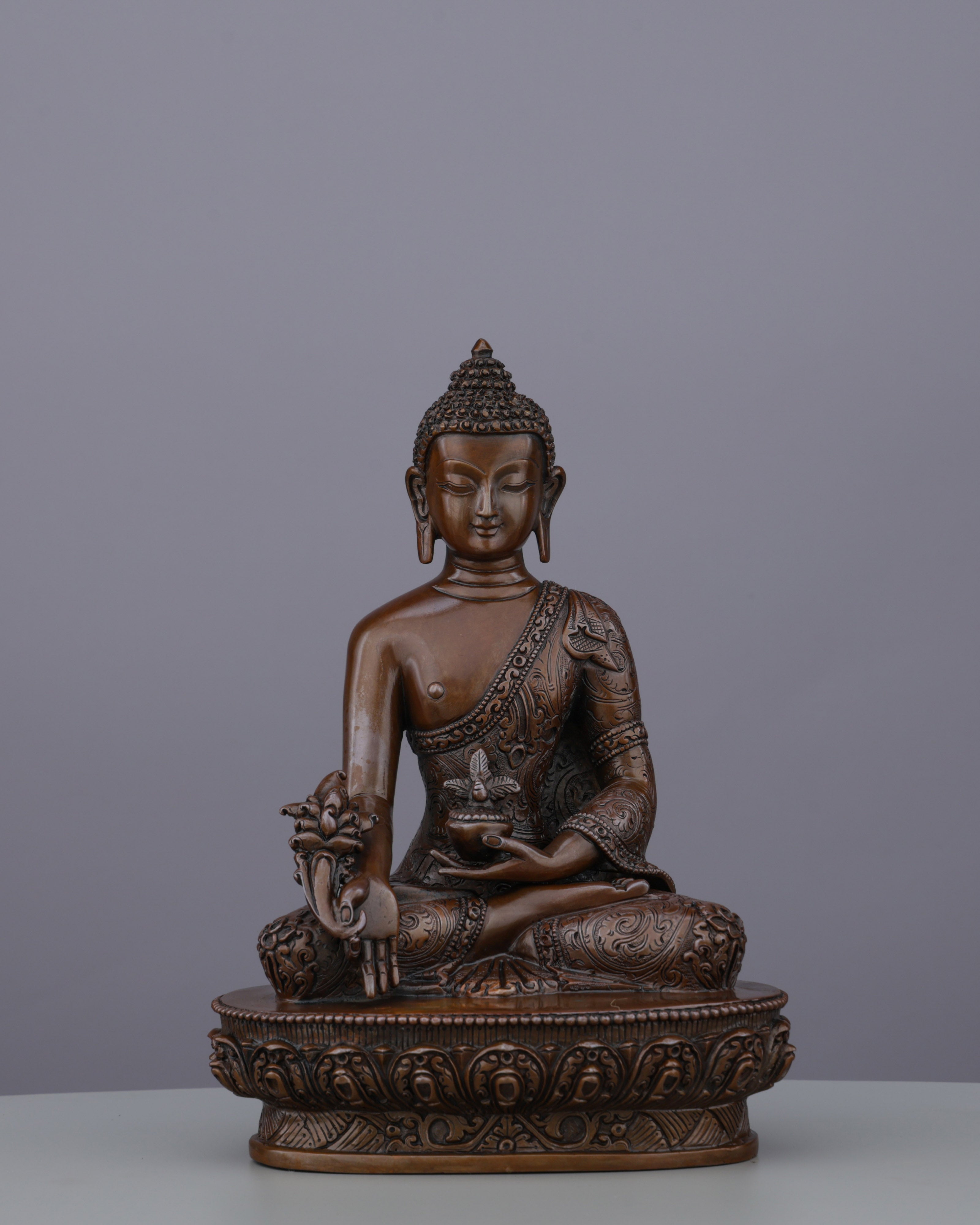 Oxidized Medicine Buddha Statue | Divine Healer of Body, Mind, and Spirit