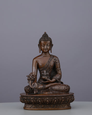 Oxidized Medicine Buddha Statue | Divine Healer of Body, Mind, and Spirit