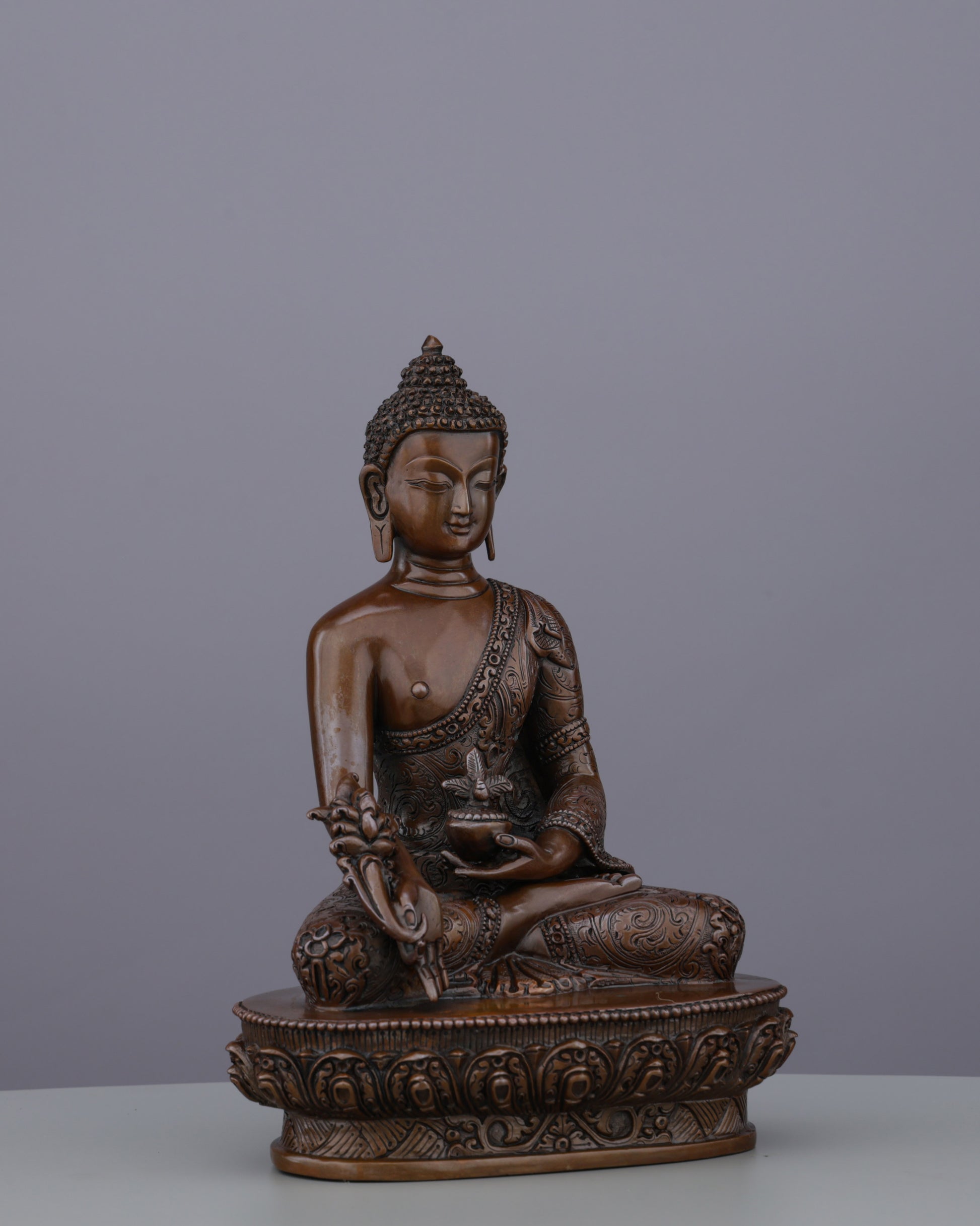 Oxidized Medicine Buddha Statue | Divine Healer of Body, Mind, and Spirit - Authentic Handcrafted Statue