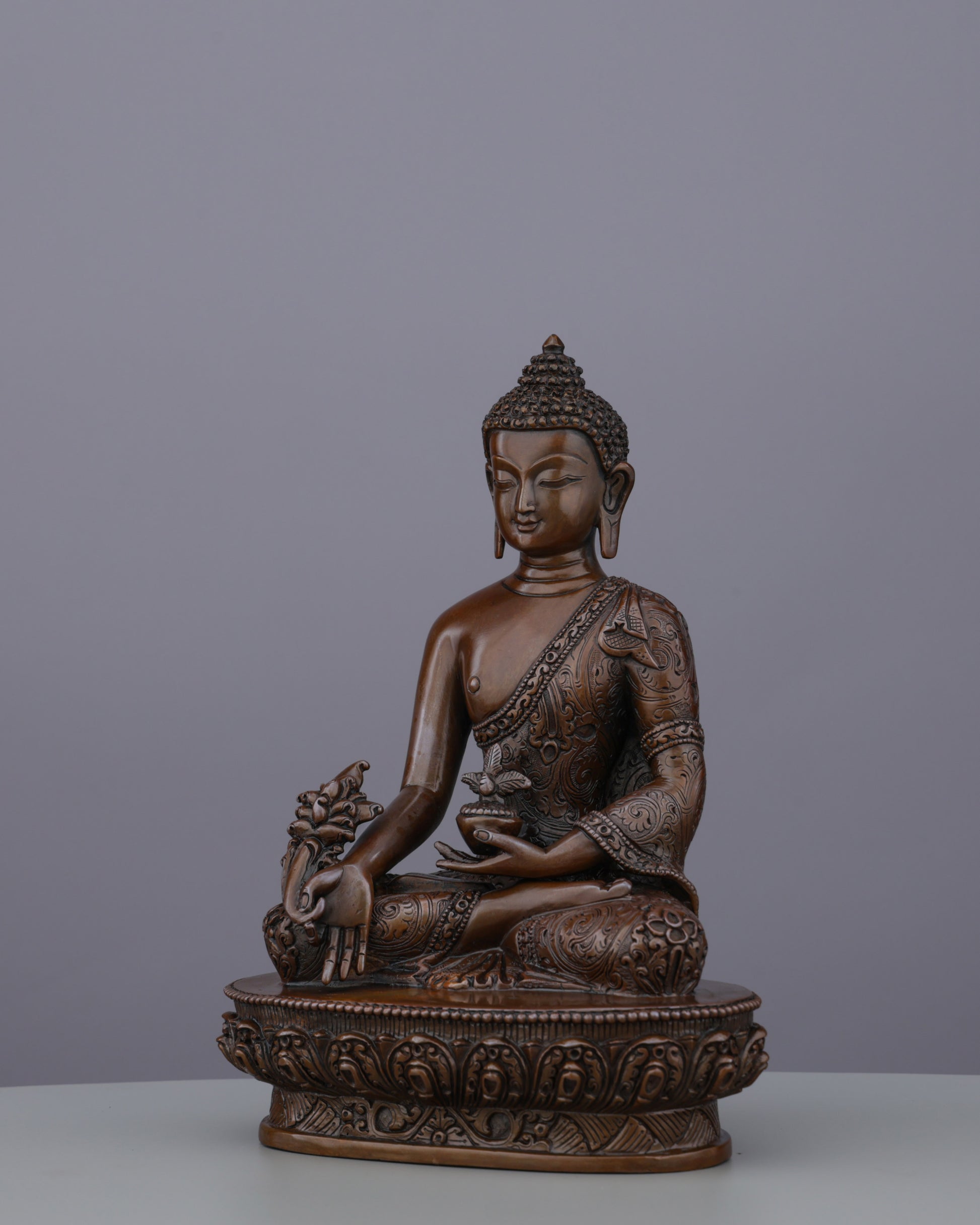 Oxidized Medicine Buddha Statue | Divine Healer of Body, Mind, and Spirit - Authentic Handcrafted Statue