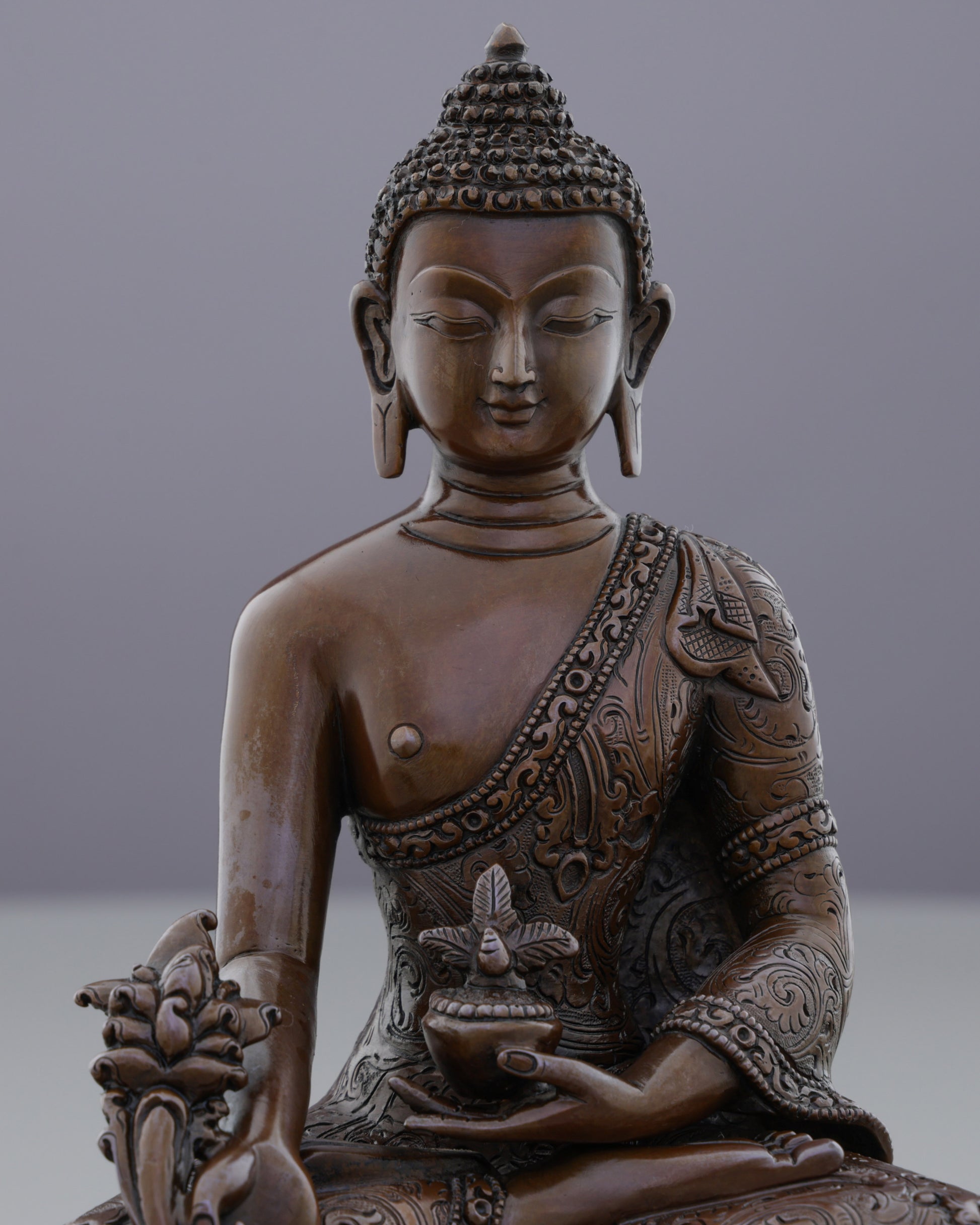 Oxidized Medicine Buddha Statue | Divine Healer of Body, Mind, and Spirit - Authentic Handcrafted Statue