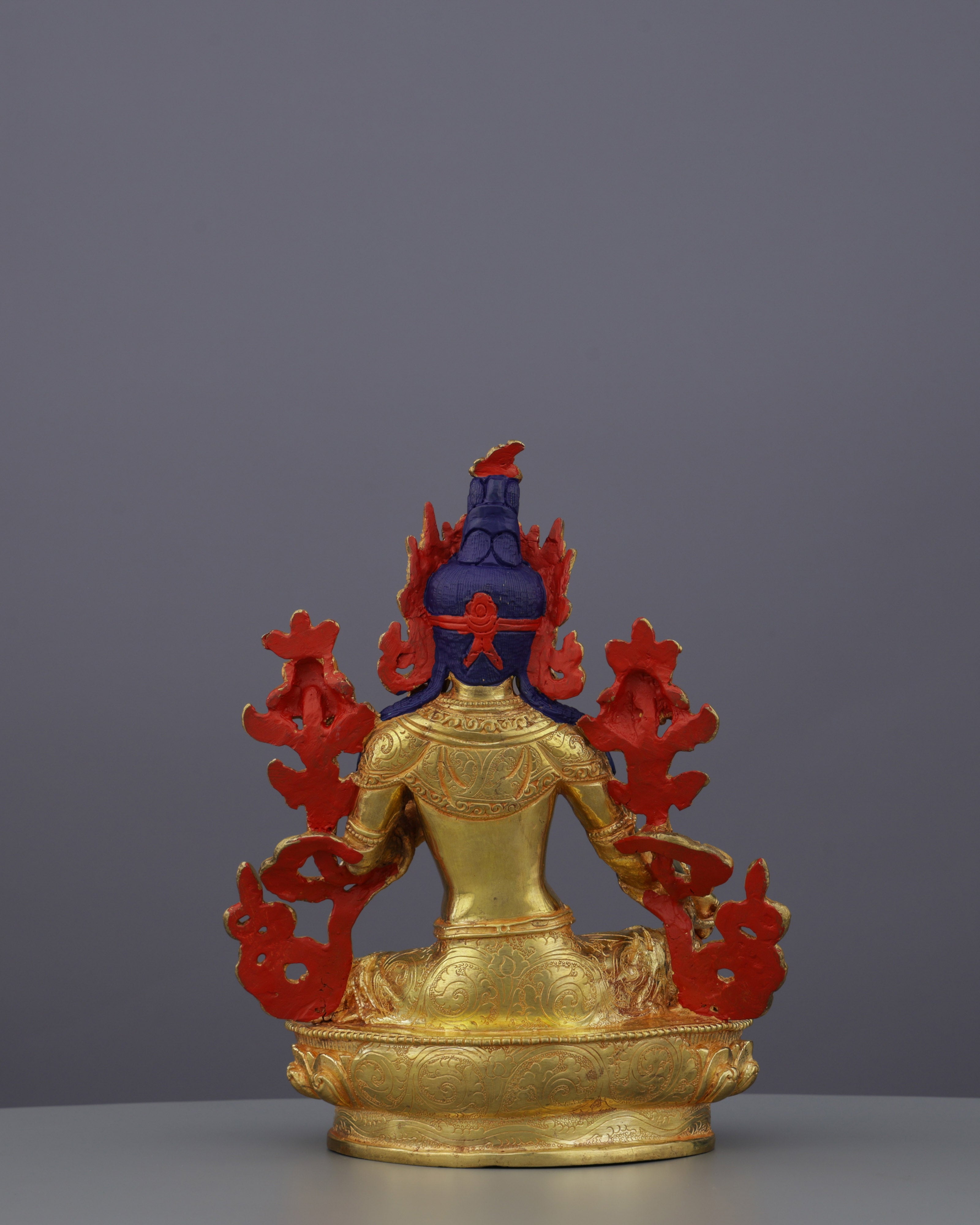 Radiant Green Tara Statue | Divine Mother of Swift Compassion in Pure Gold