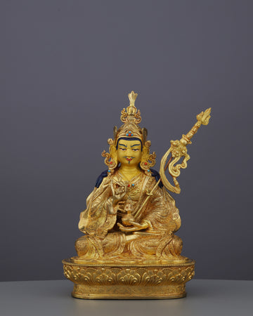 Magnificent Guru Tsokye Dorje Statue | Golden Embodiment of Enlightened Power