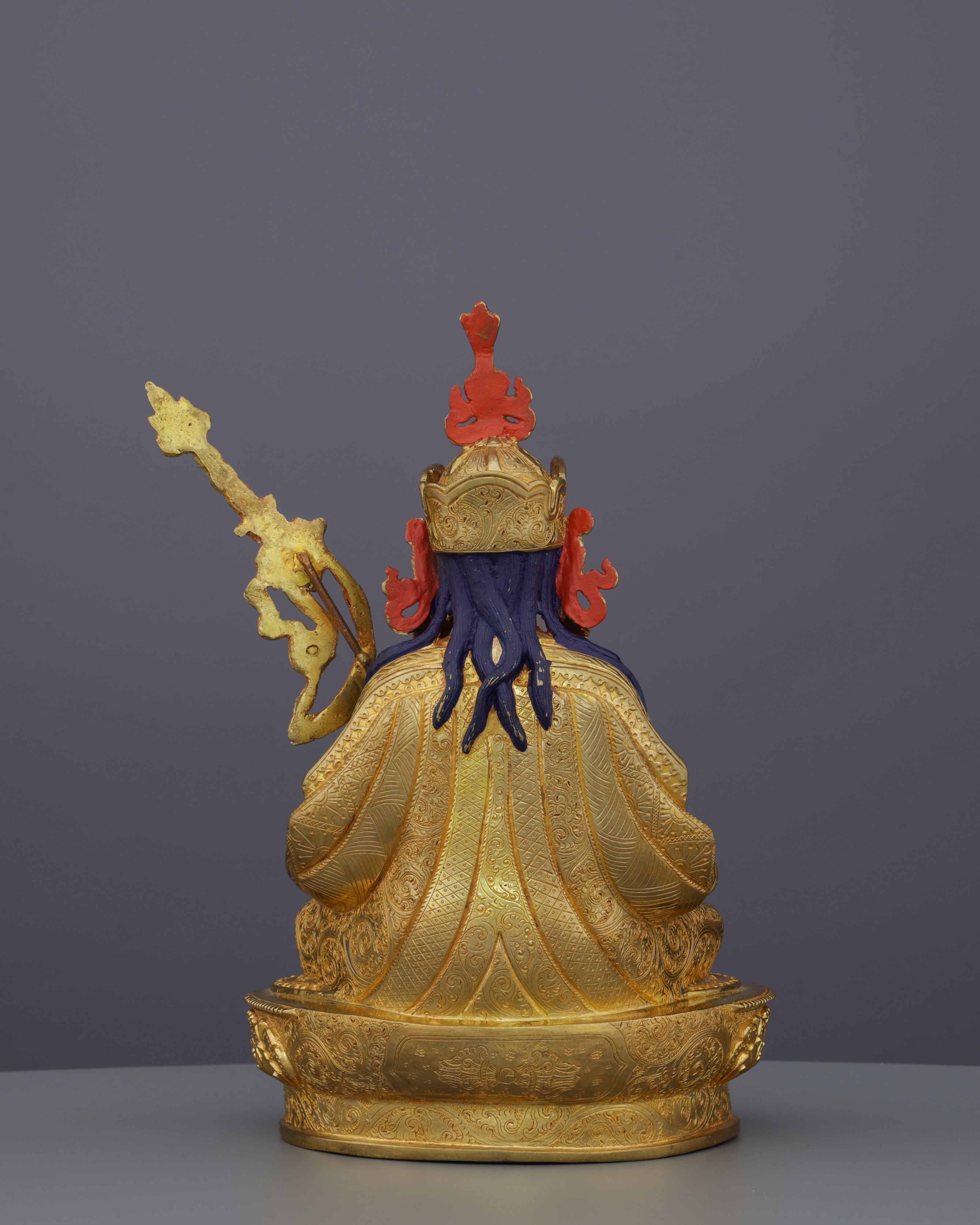 Magnificent Guru Tsokye Dorje Statue | Golden Embodiment of Enlightened Power