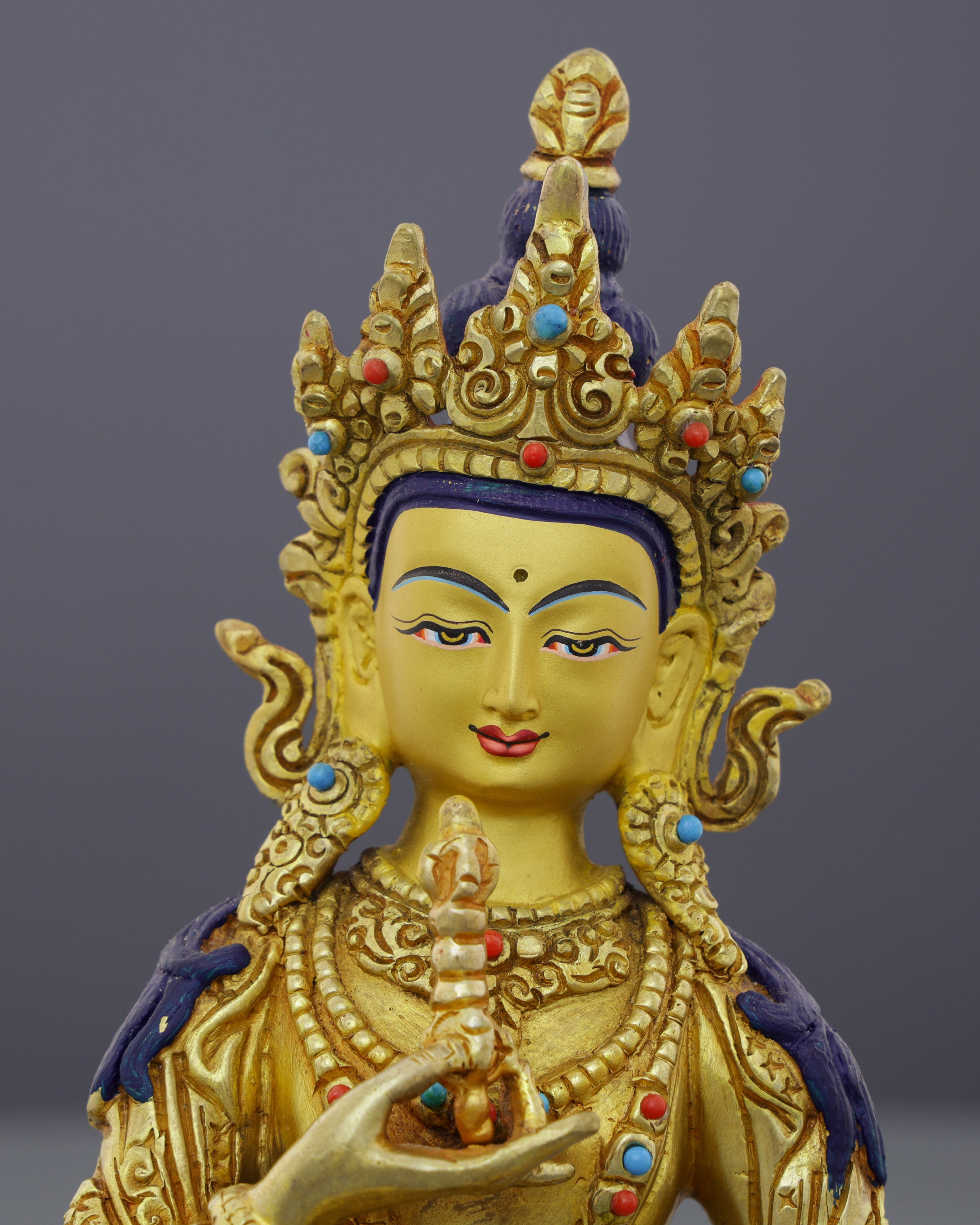 Eternal Purity | The 24K Gold-Gilded Vajrasattva Statue from Nepal