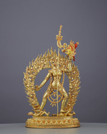 Chinnamasta Statue | Golden Embodiment of Transcendent Wisdom and Self-Sacrifice