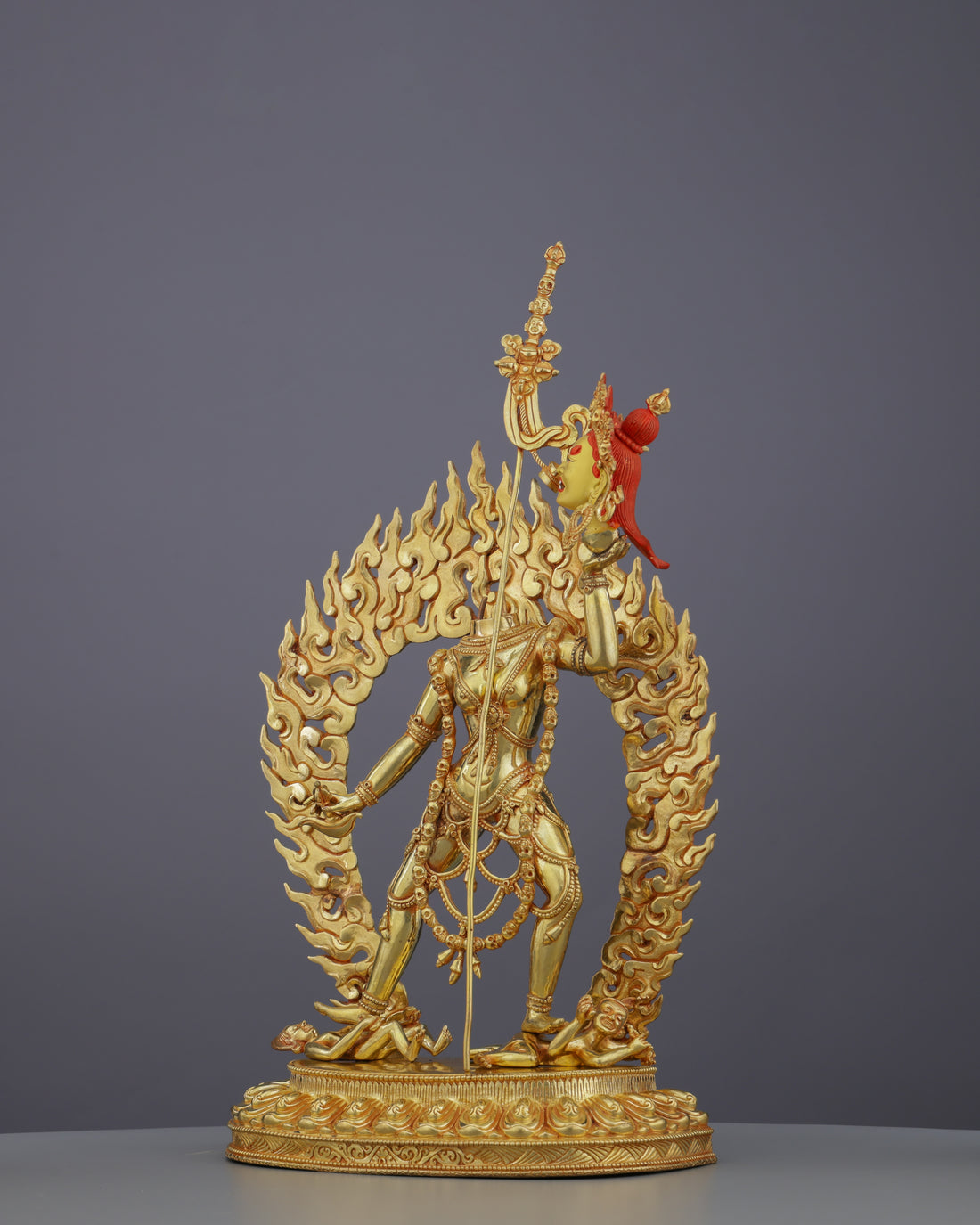 Chinnamasta Statue | Golden Embodiment of Transcendent Wisdom and Self-Sacrifice