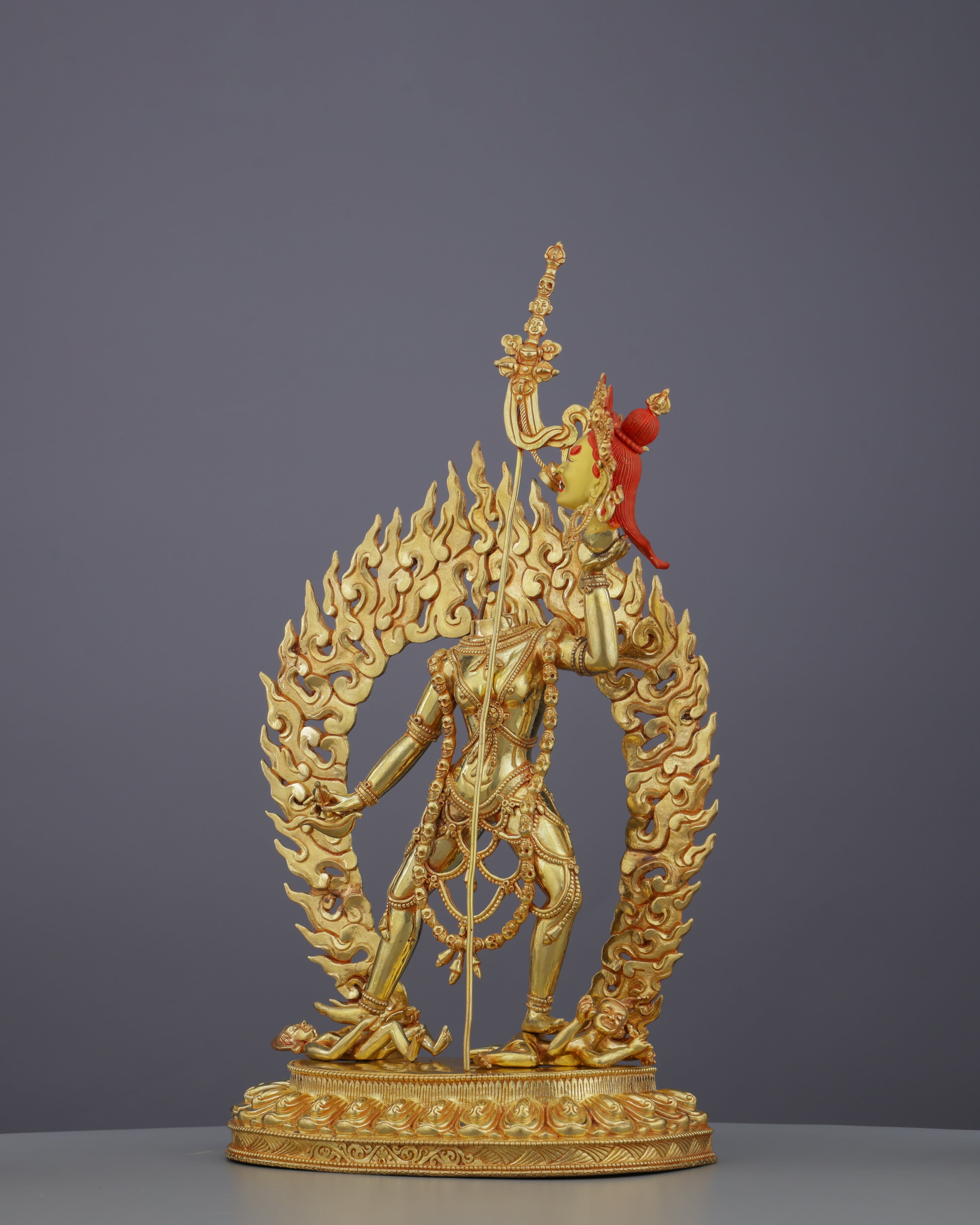 Chinnamasta Statue | Golden Embodiment of Transcendent Wisdom and Self-Sacrifice