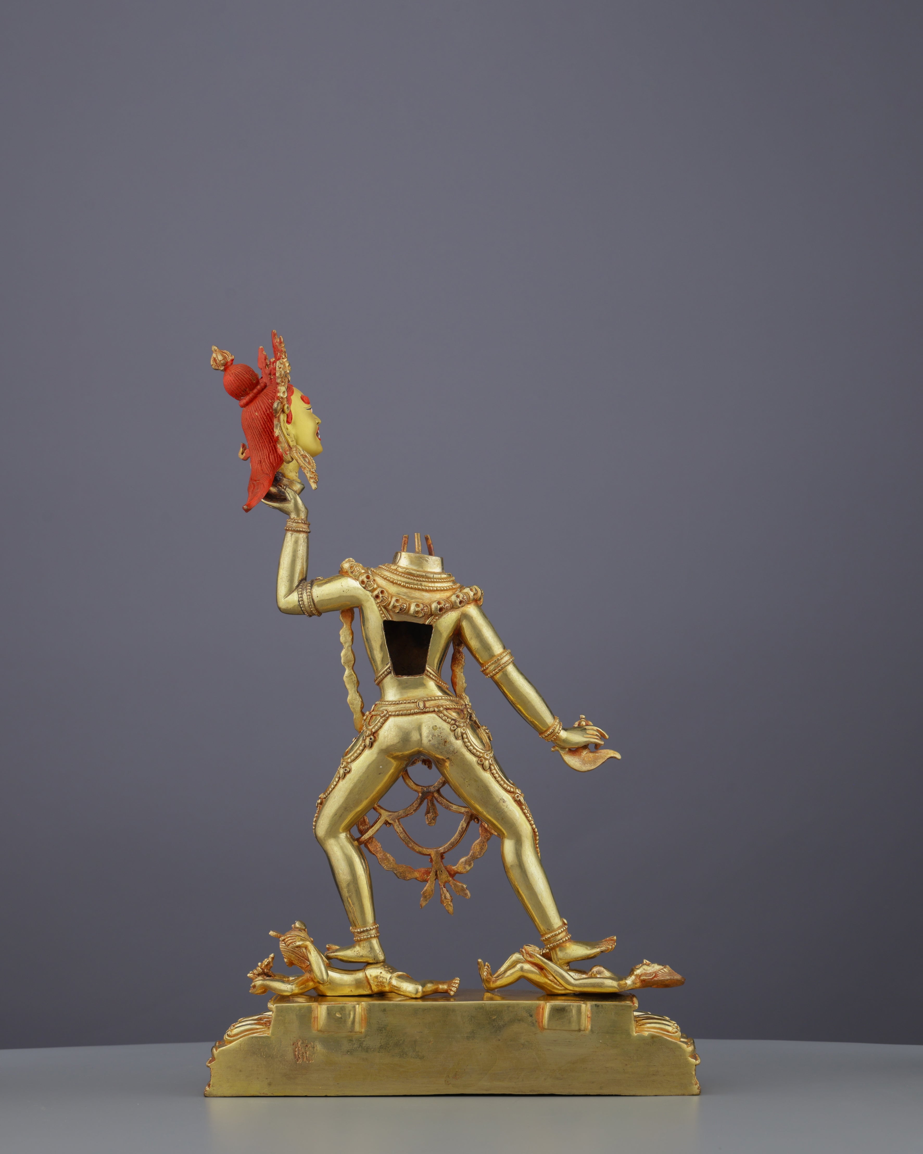 Chinnamasta Statue | Golden Embodiment of Transcendent Wisdom and Self-Sacrifice