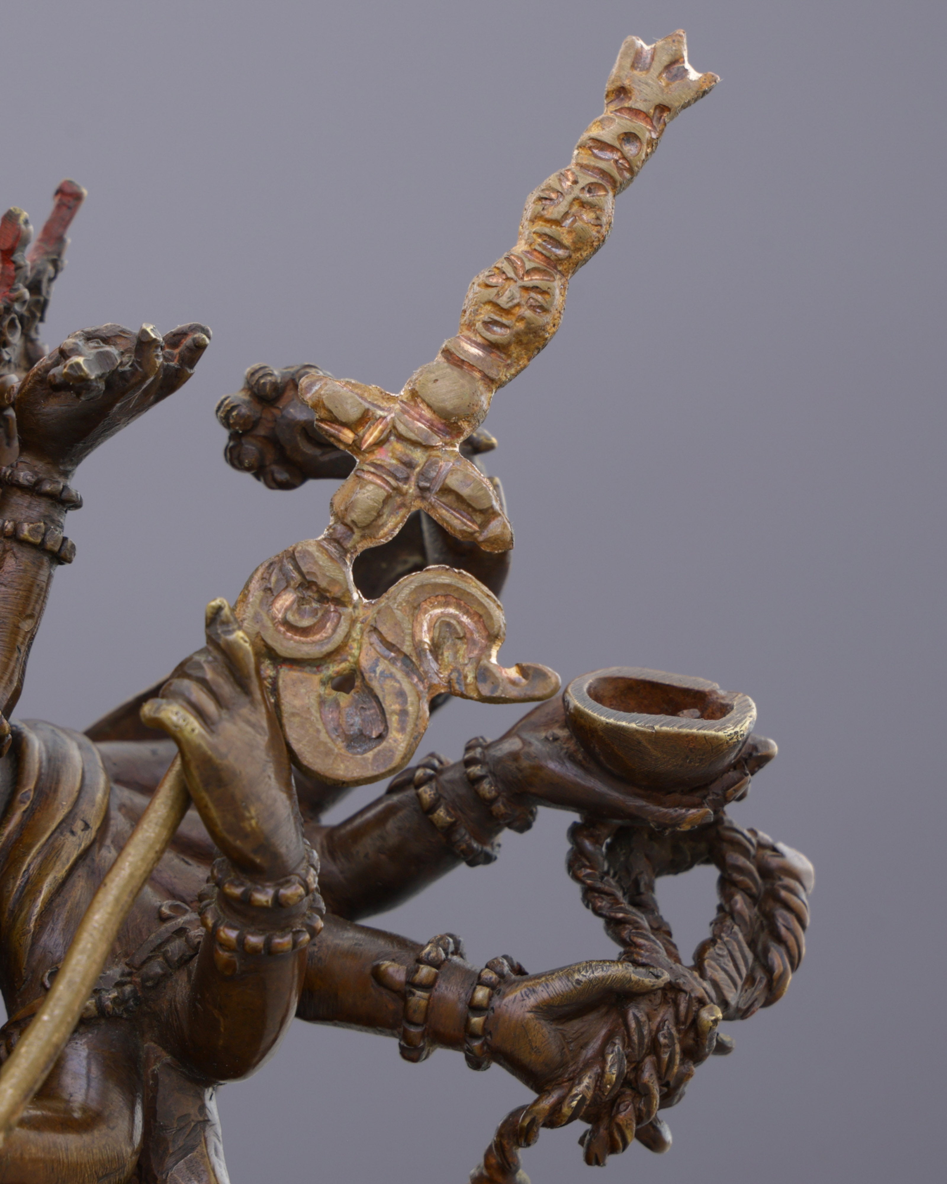 Chakrasamvara Statue | Sacred Union of Bliss and Emptiness in Oxidized Splendor