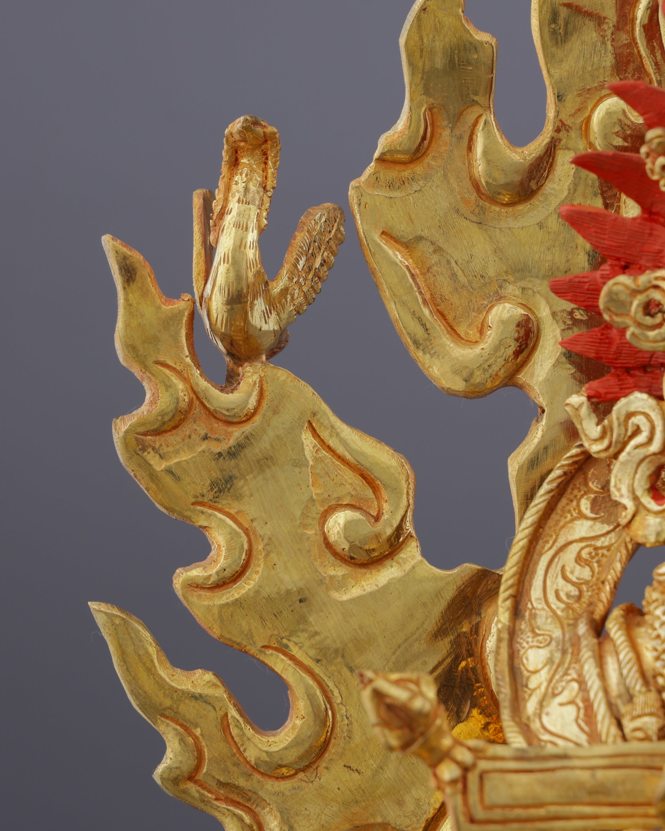 Sakya Mahakala Statue | Golden Guardian of Dharma in Fierce Compassionate Glory