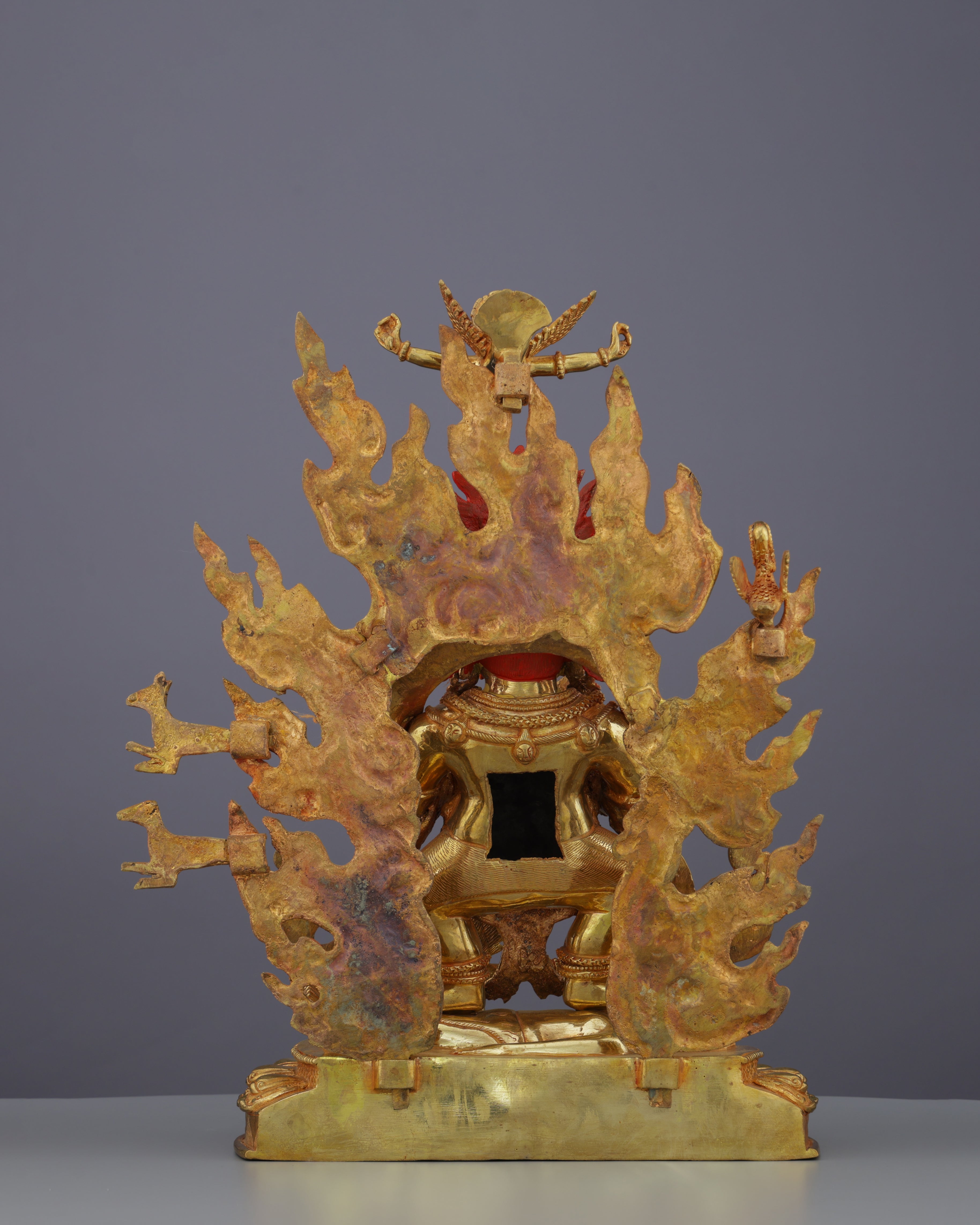 Sakya Mahakala Statue | Golden Guardian of Dharma in Fierce Compassionate Glory