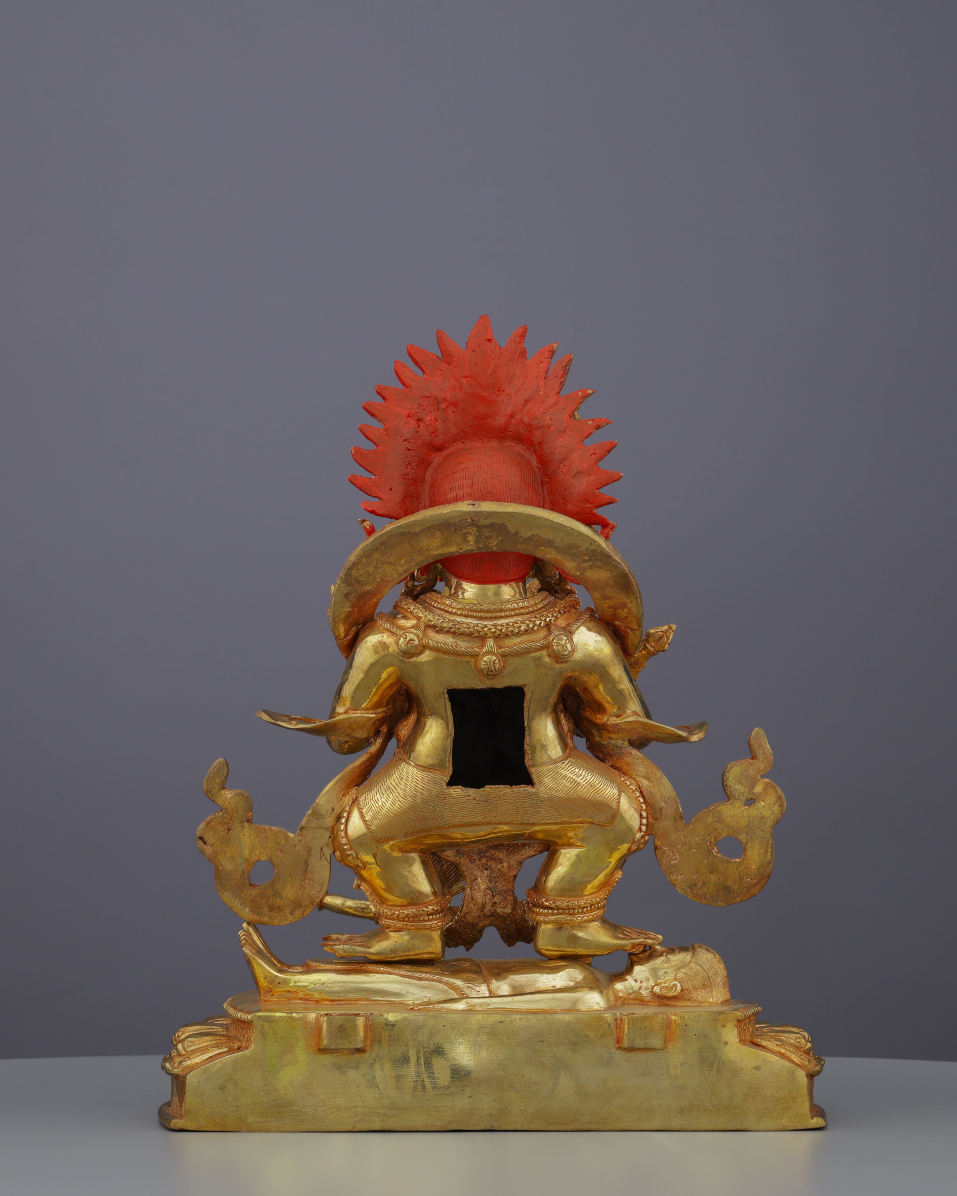 Sakya Mahakala Statue | Golden Guardian of Dharma in Fierce Compassionate Glory