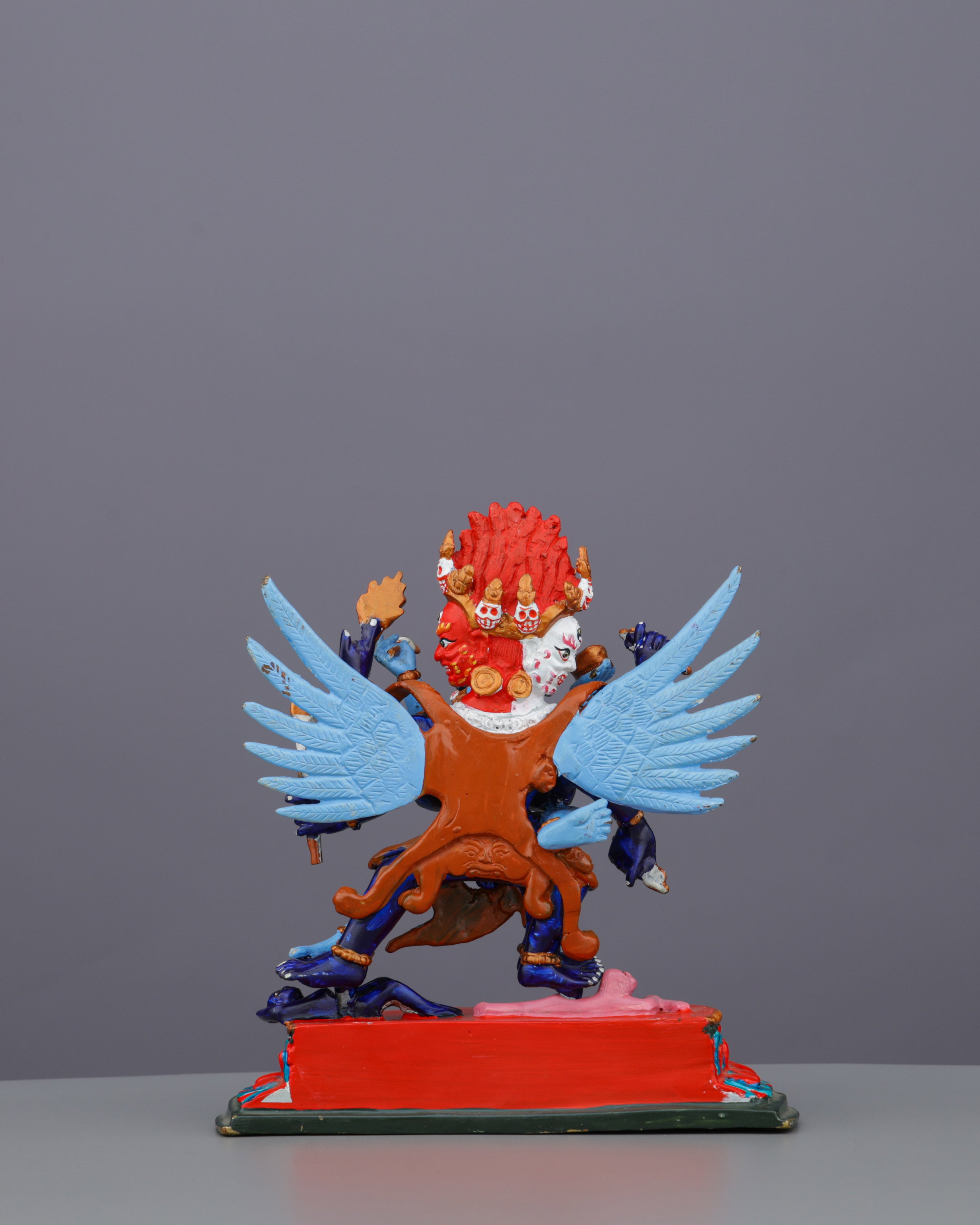 Vajrakilaya Statue | Wrathful Destroyer of Obstacles in Vivid Sacred Colors