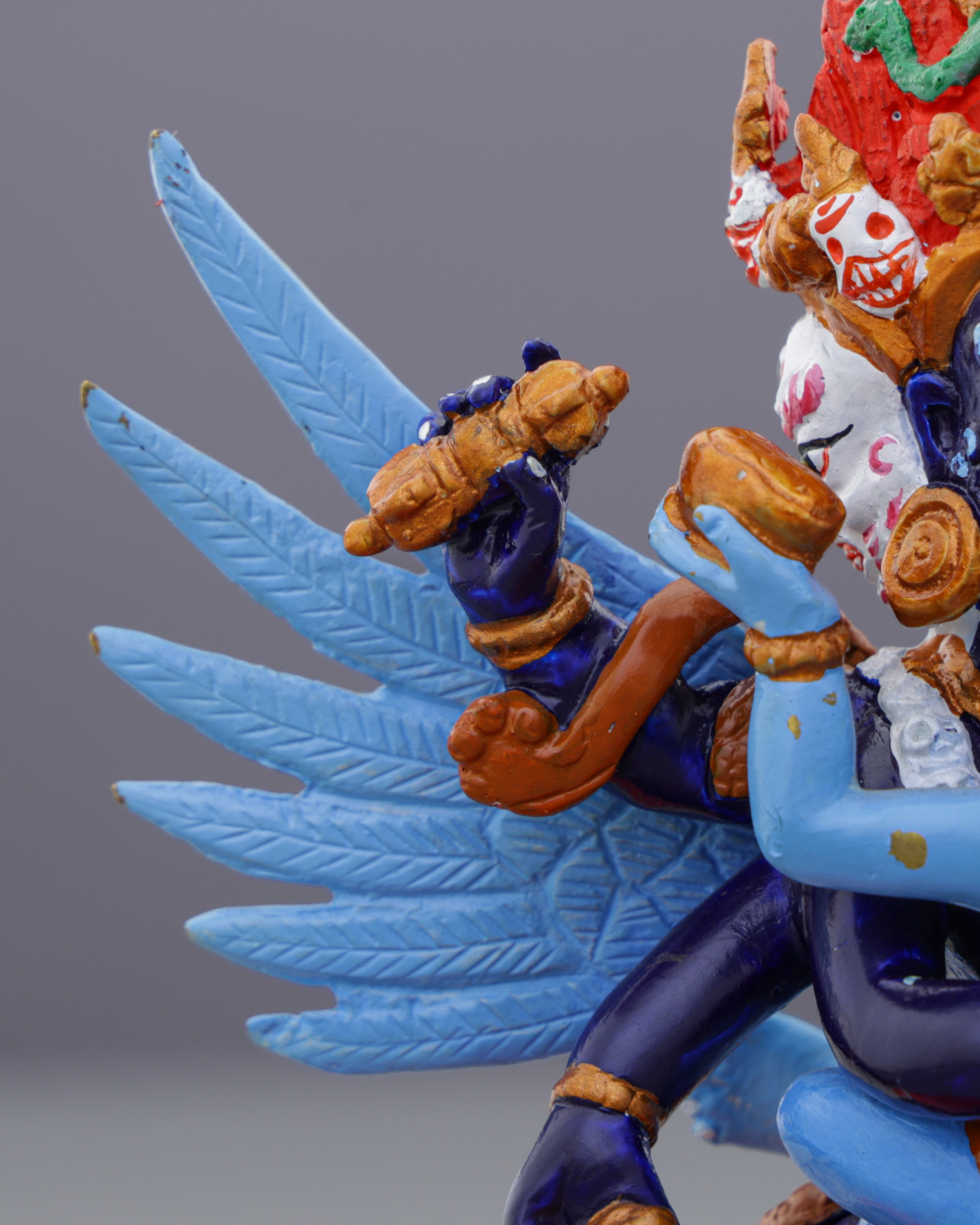 Vajrakilaya Statue | Wrathful Destroyer of Obstacles in Vivid Sacred Colors