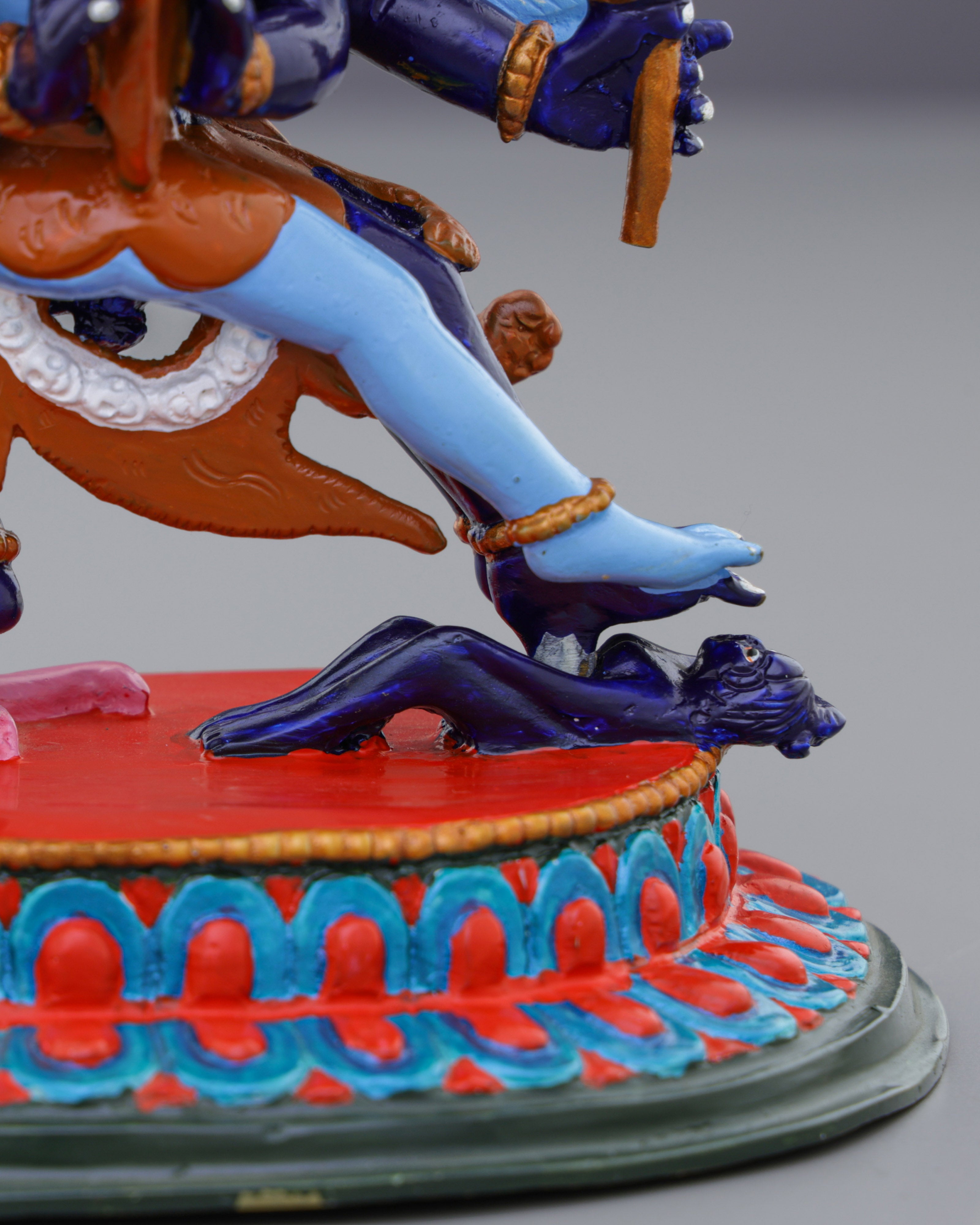 Vajrakilaya Statue | Wrathful Destroyer of Obstacles in Vivid Sacred Colors