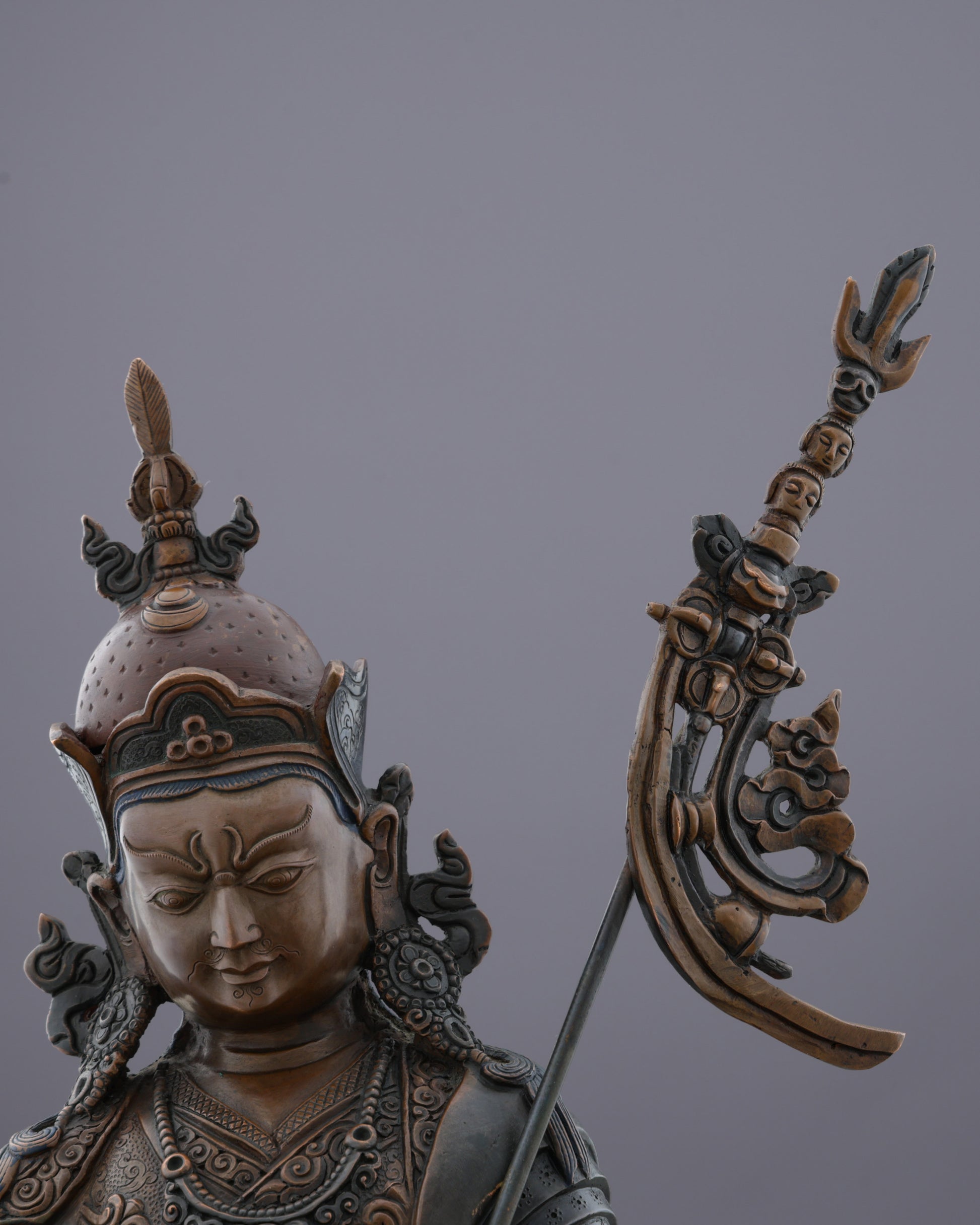 Guru Rinpoche Statue | The Lotus-Born Master in Sacred Bronze - Authentic Handcrafted Statue