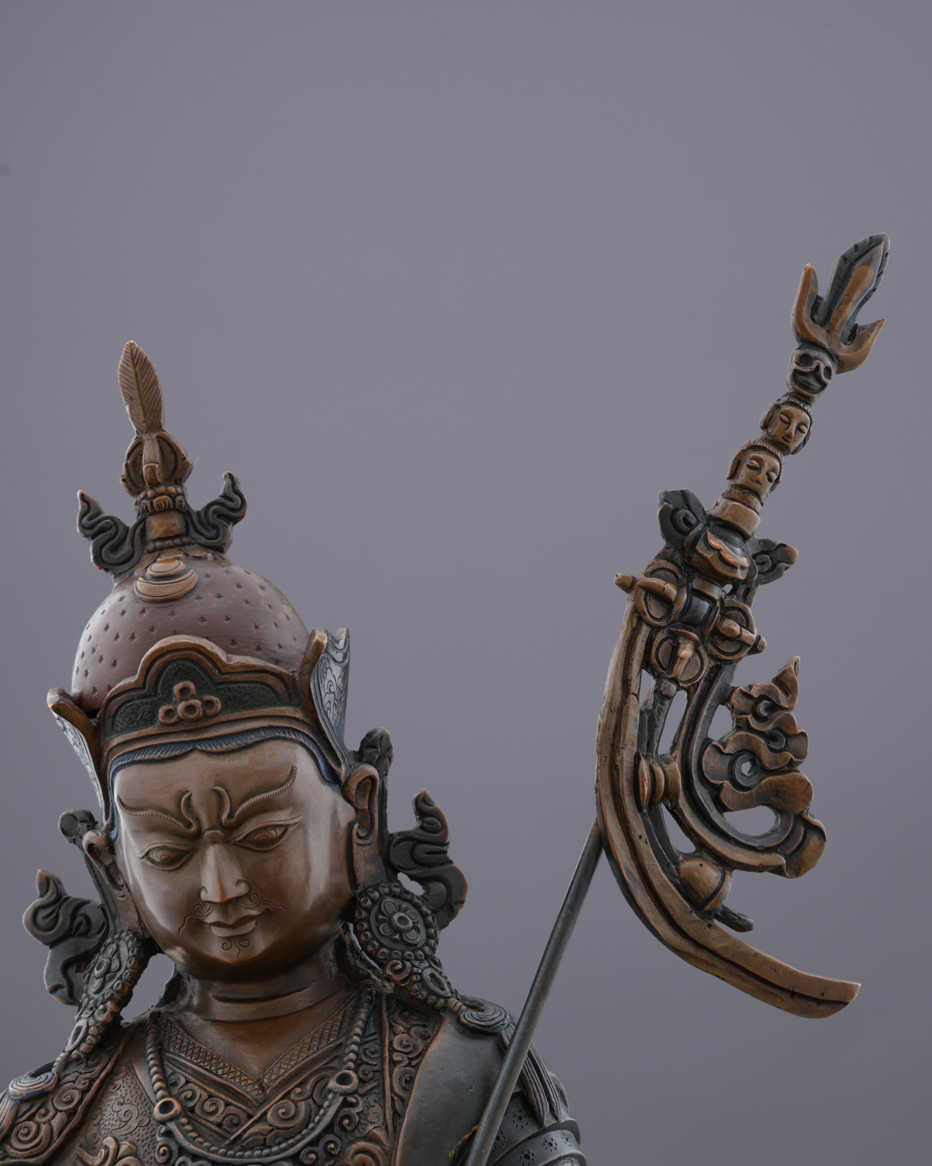 Guru Rinpoche Statue | The Lotus-Born Master in Sacred Bronze