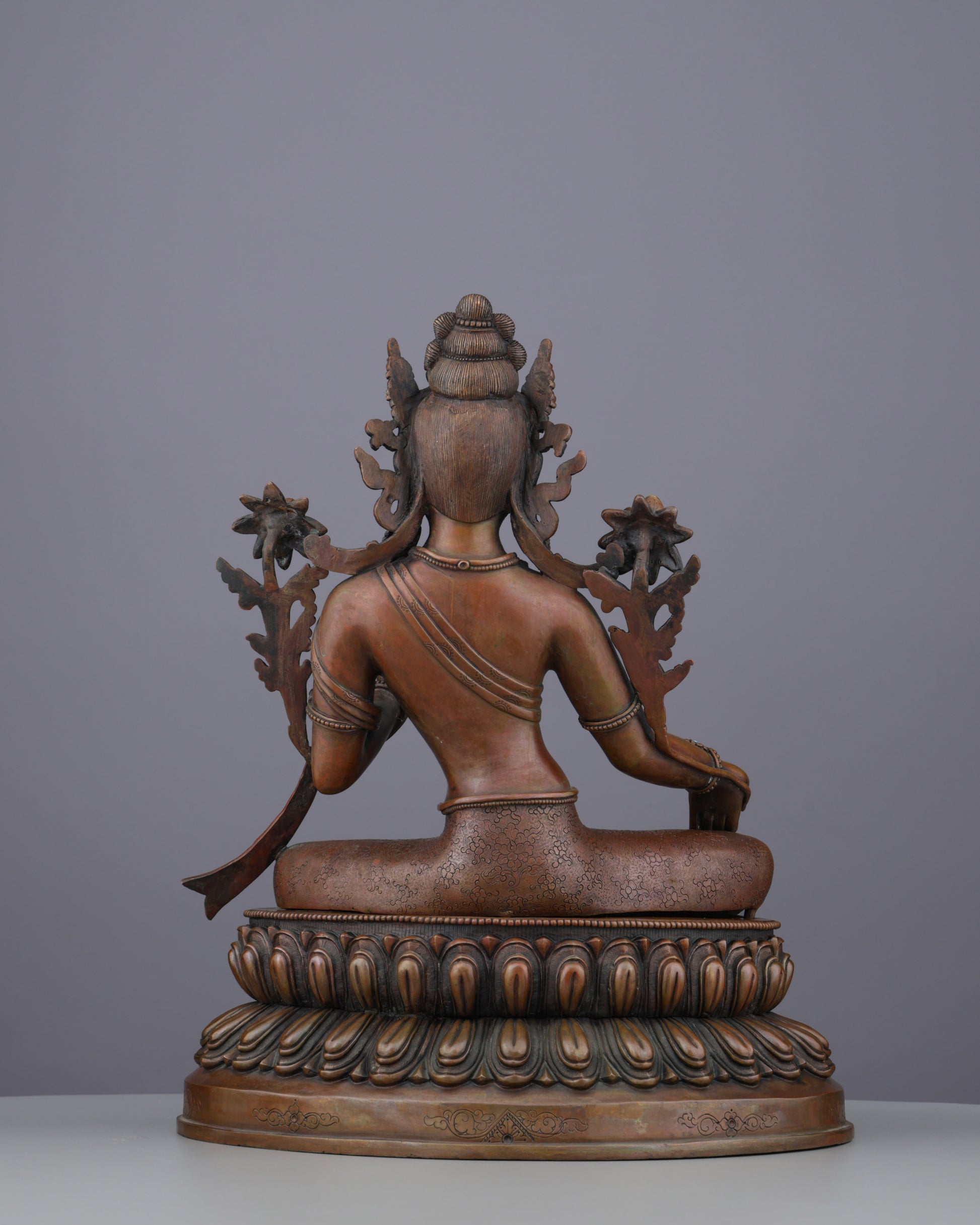 Green Tara Statue | Swift Liberator of Compassion in Sacred Bronze - Authentic Handcrafted Statue