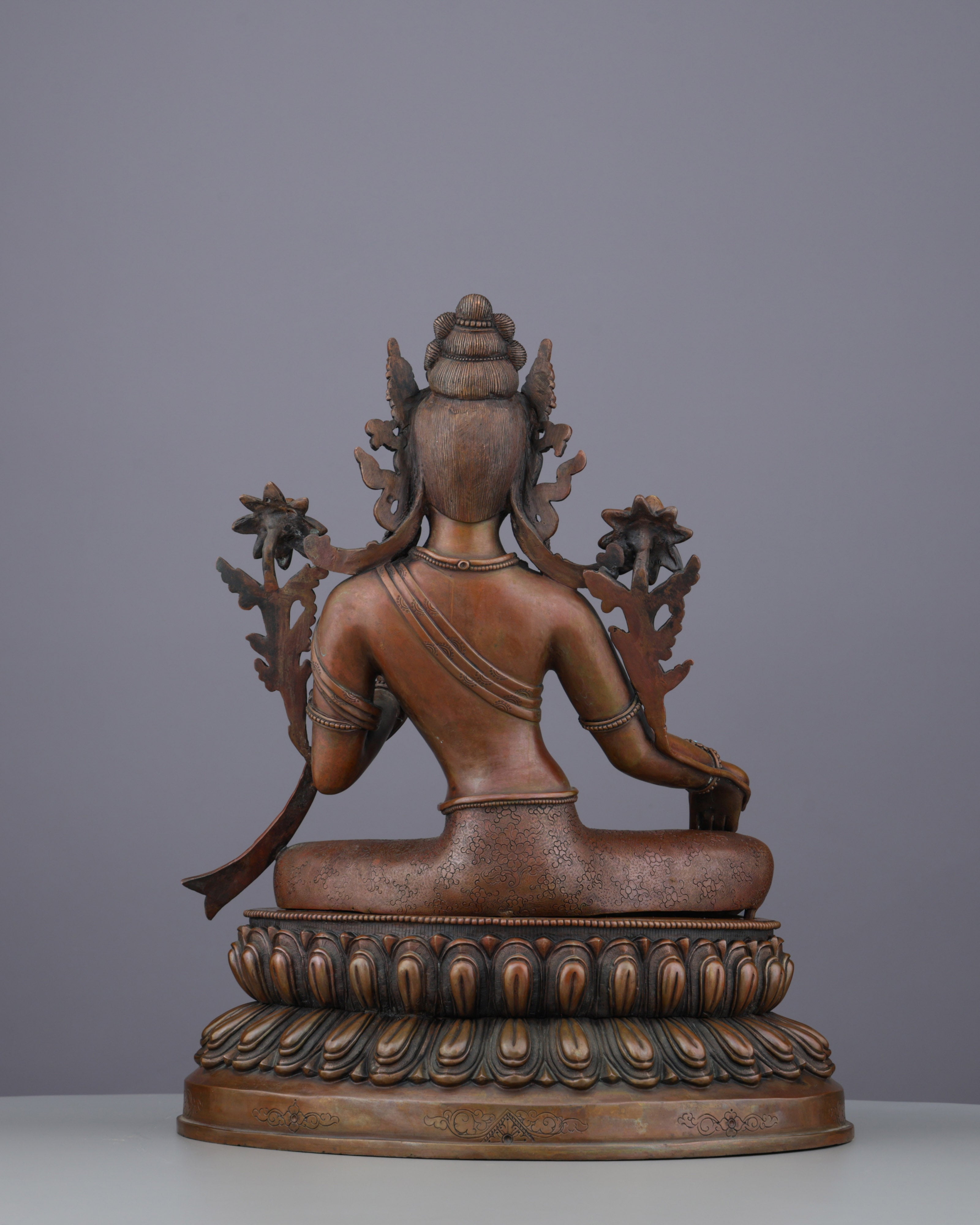 Green Tara Statue | Swift Liberator of Compassion in Sacred Bronze