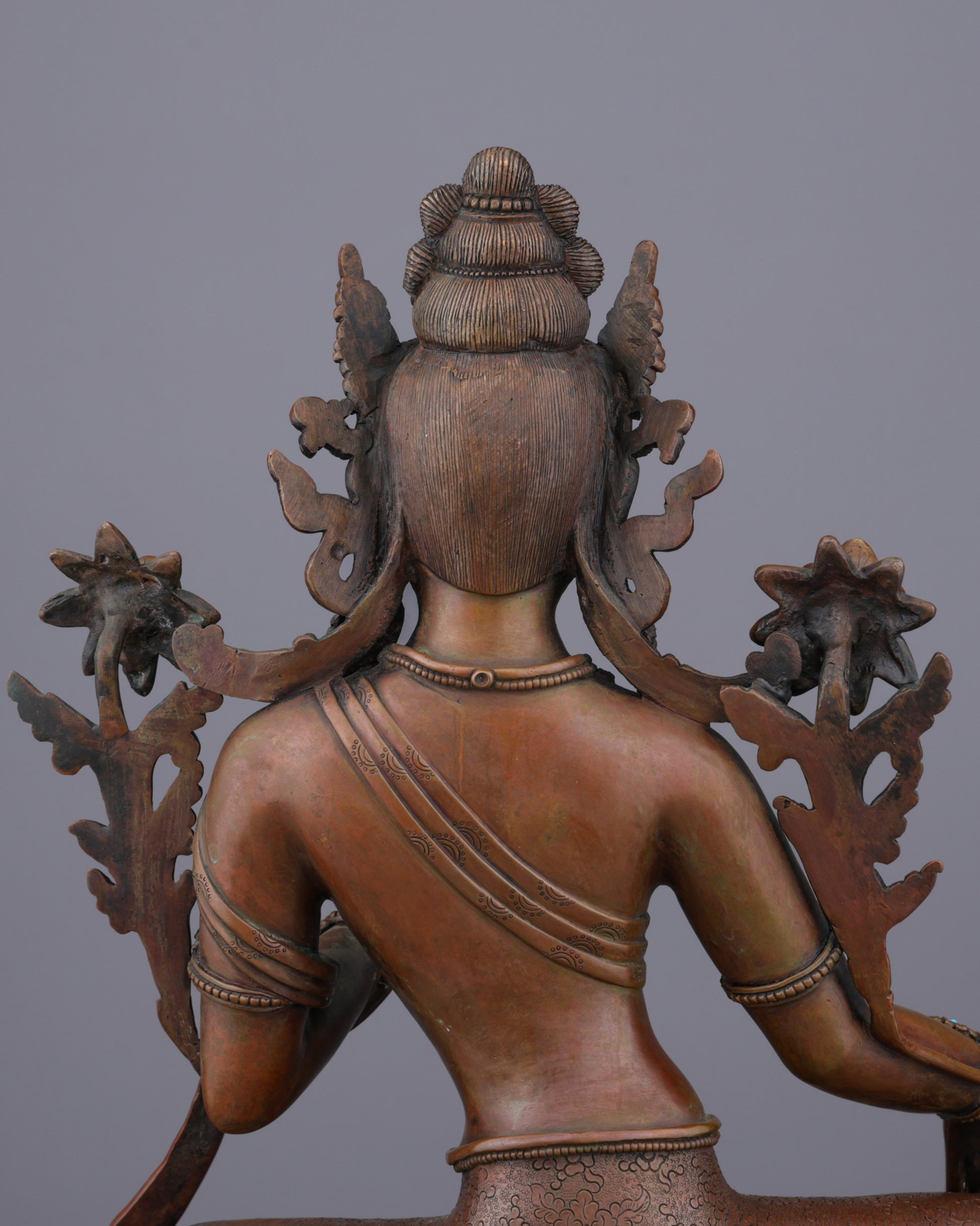 Green Tara Statue | Swift Liberator of Compassion in Sacred Bronze - Authentic Handcrafted Statue