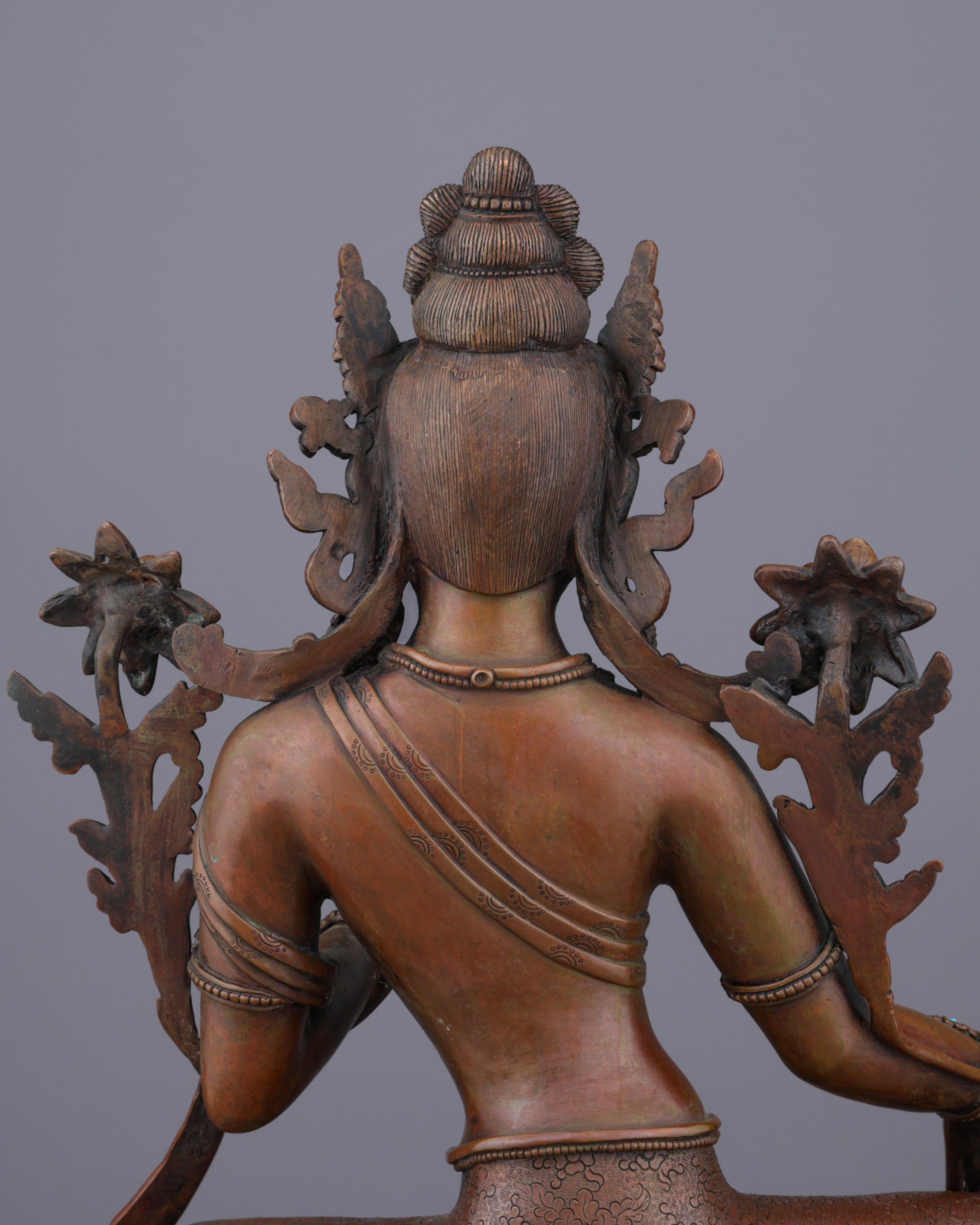 Green Tara Statue | Swift Liberator of Compassion in Sacred Bronze