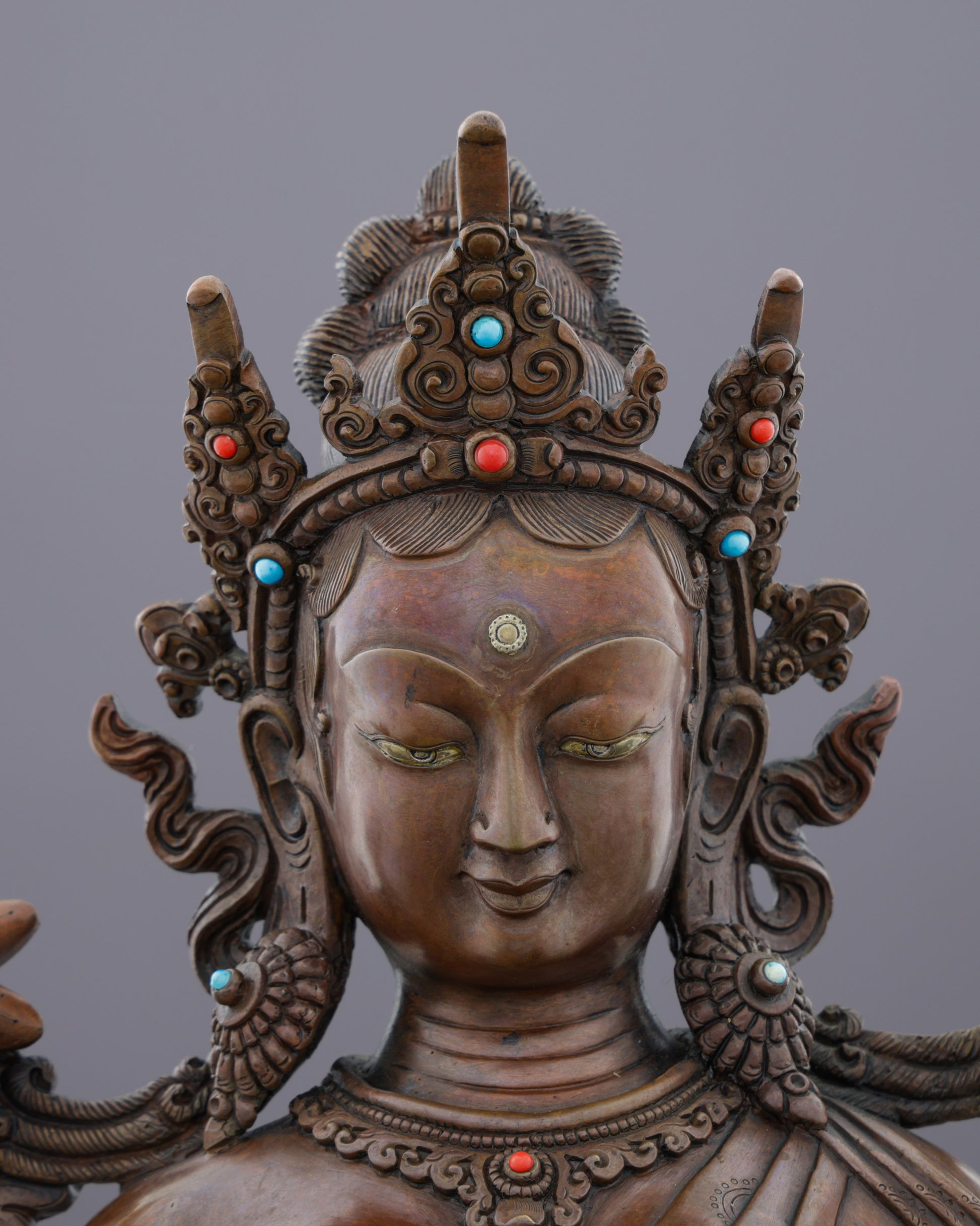 Green Tara Statue | Swift Liberator of Compassion in Sacred Bronze - Authentic Handcrafted Statue