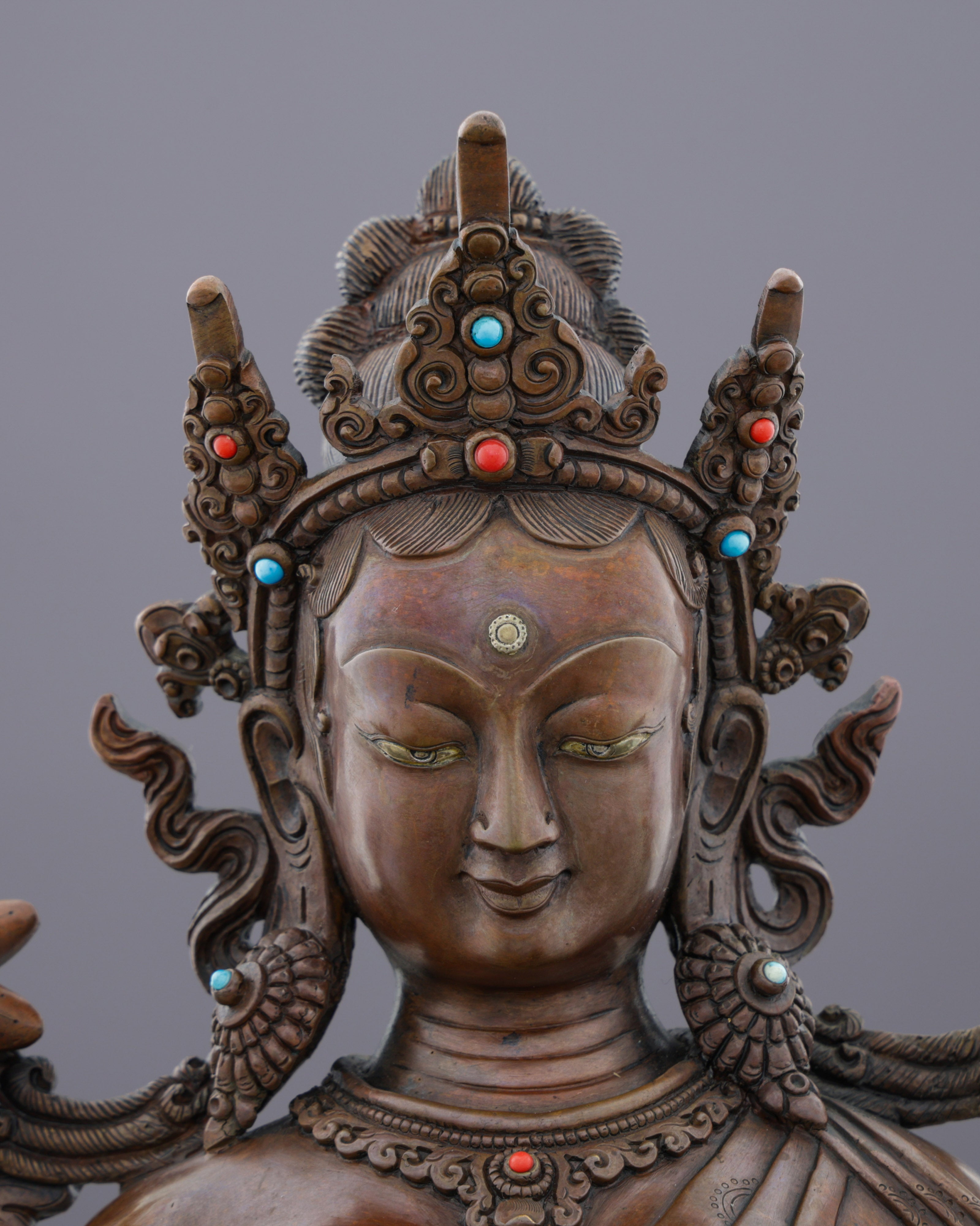 Green Tara Statue | Swift Liberator of Compassion in Sacred Bronze