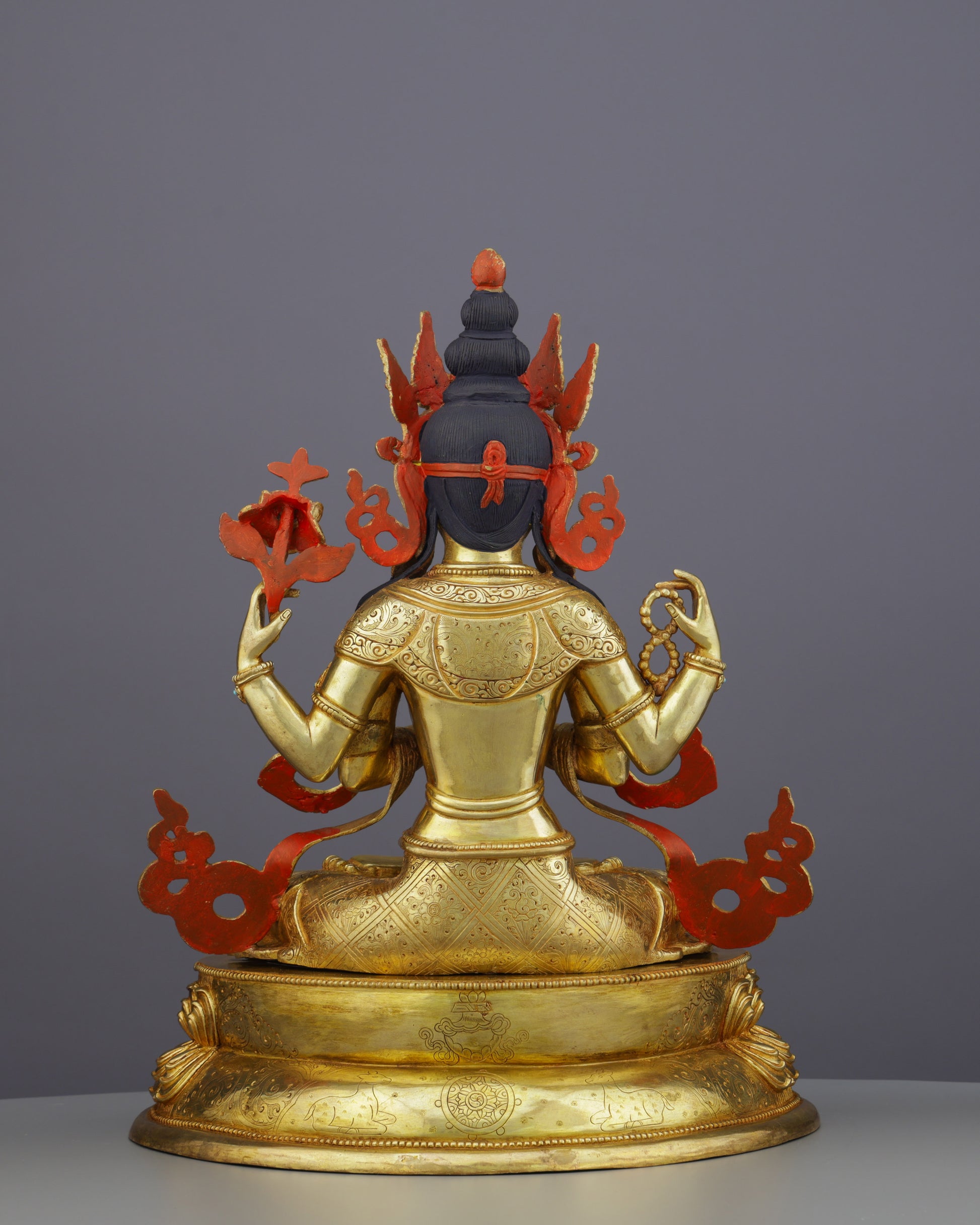 Chengresi Statue | The Golden Embodiment of Infinite Compassion - Authentic Handcrafted Statue
