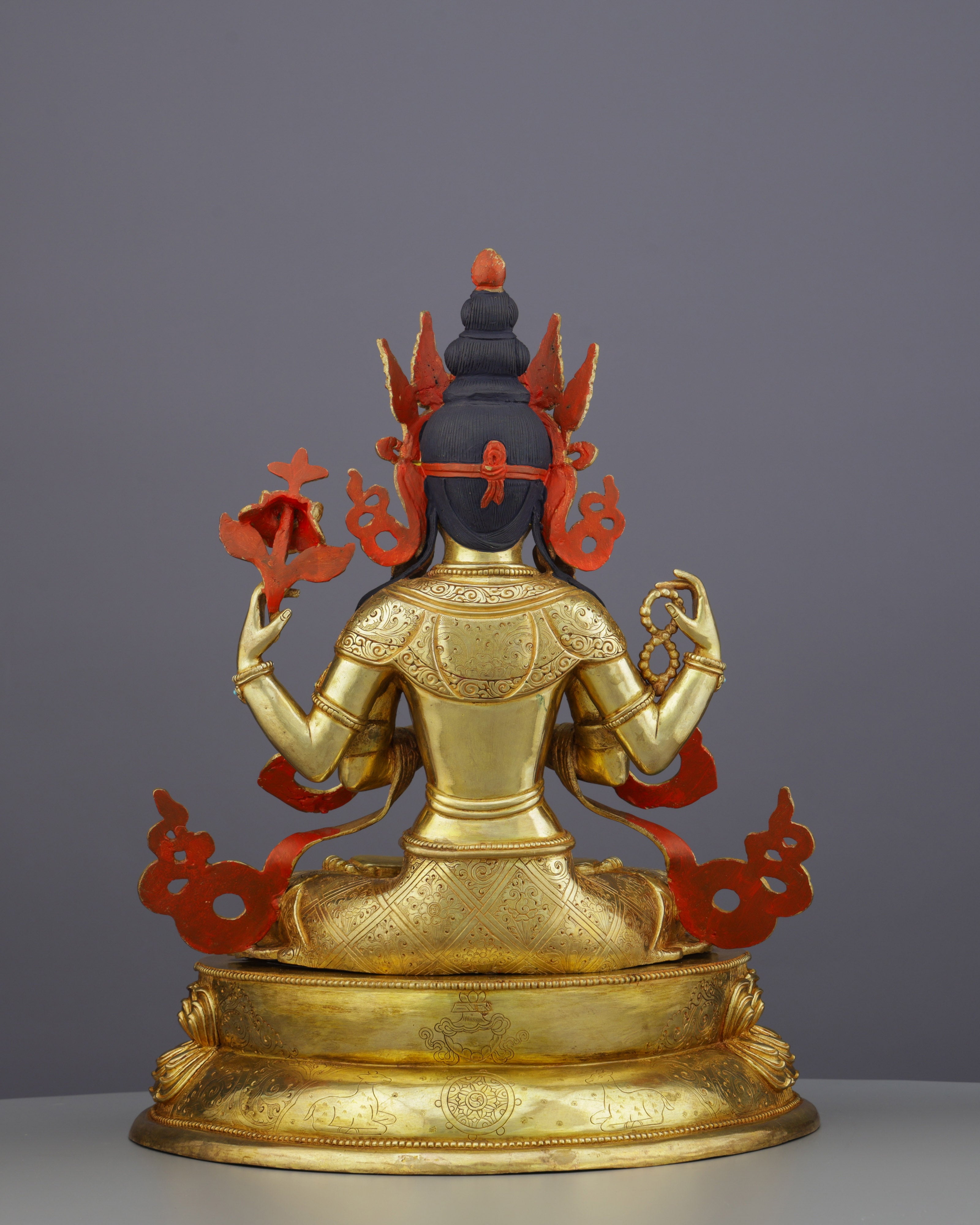 Chengresi Statue | The Golden Embodiment of Infinite Compassion