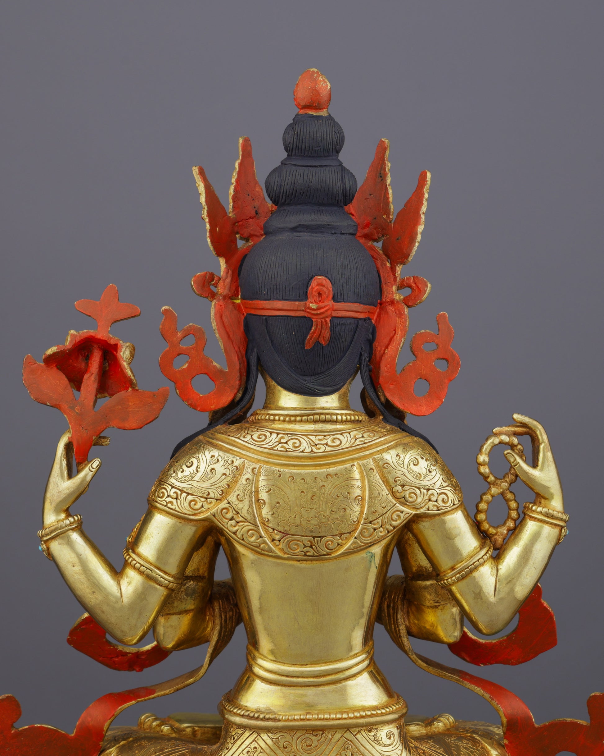 Chengresi Statue | The Golden Embodiment of Infinite Compassion - Authentic Handcrafted Statue