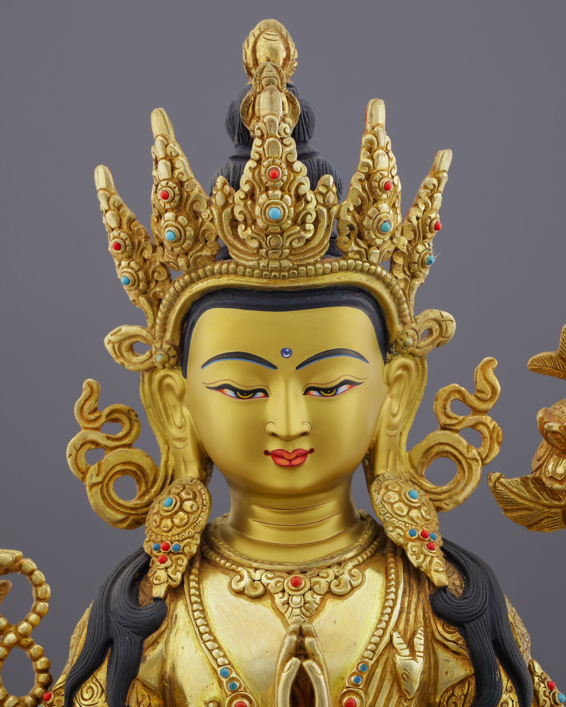 Chengresi Statue | The Golden Embodiment of Infinite Compassion - Authentic Handcrafted Statue