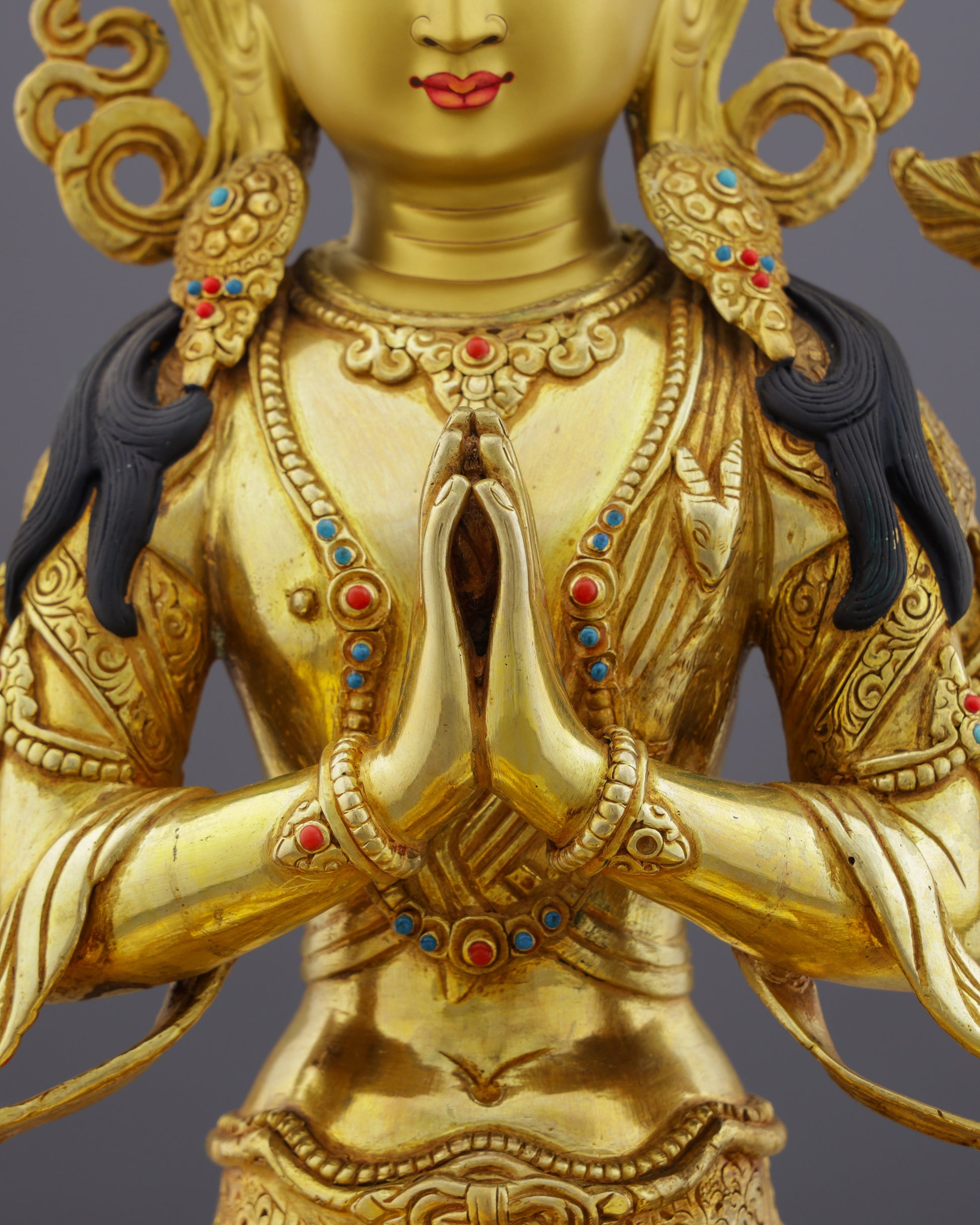 Chengresi Statue | The Golden Embodiment of Infinite Compassion - Authentic Handcrafted Statue