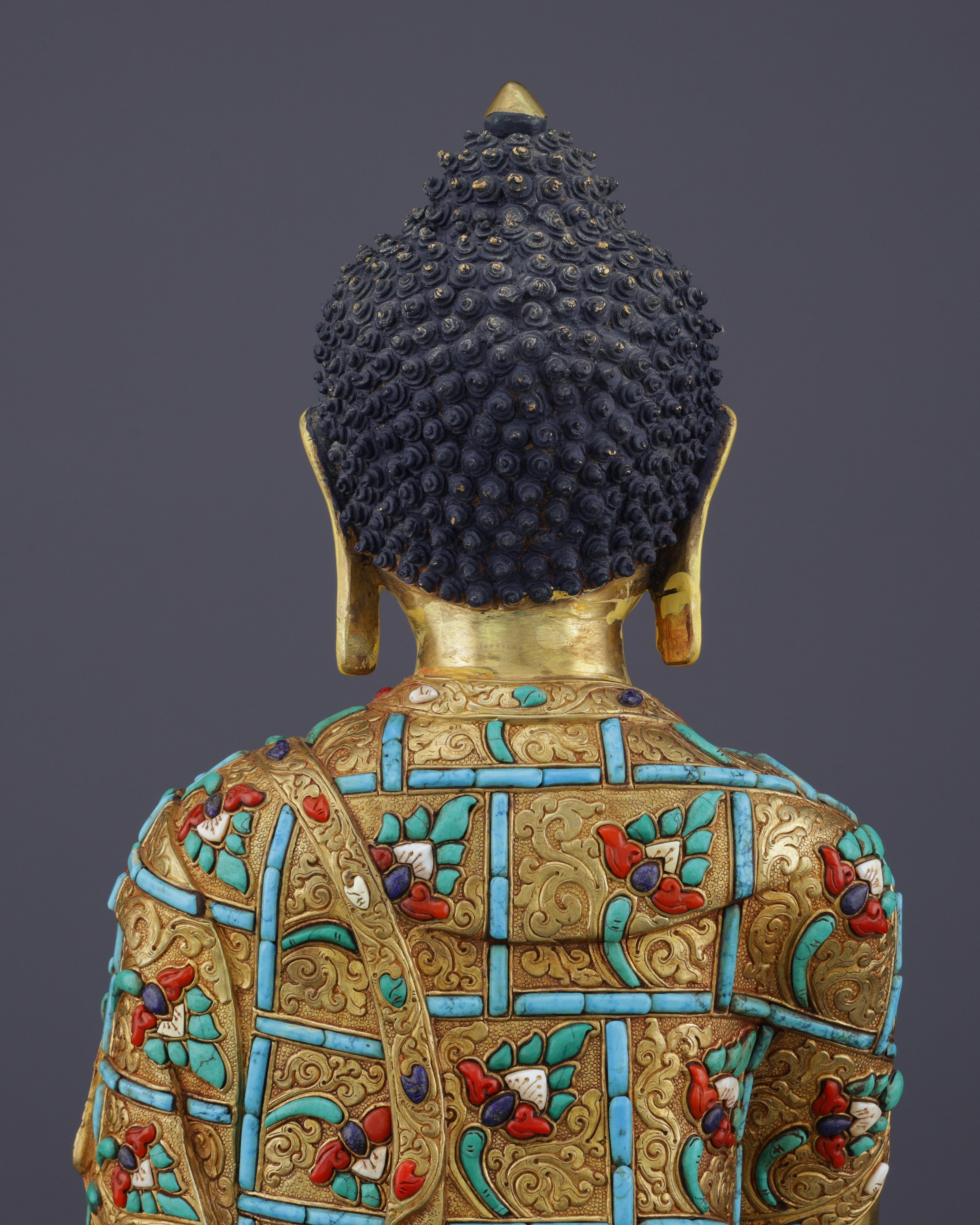 Sakyamuni Buddha Statue | Magnificent Enlightenment in Gold and Gems