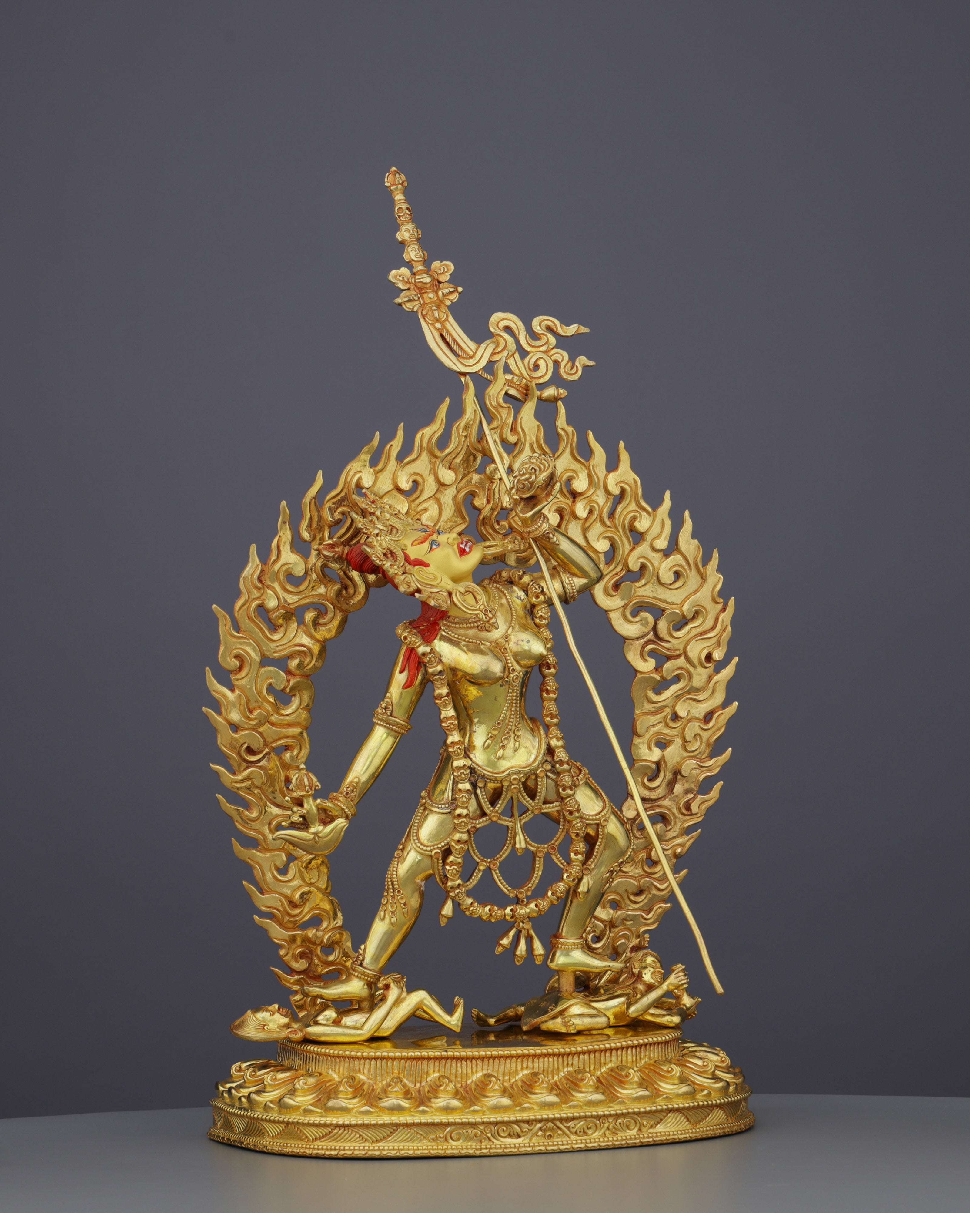 Exquisite Vajrayogini Statue | Embodiment of Blissful Wisdom in Sacred Gold