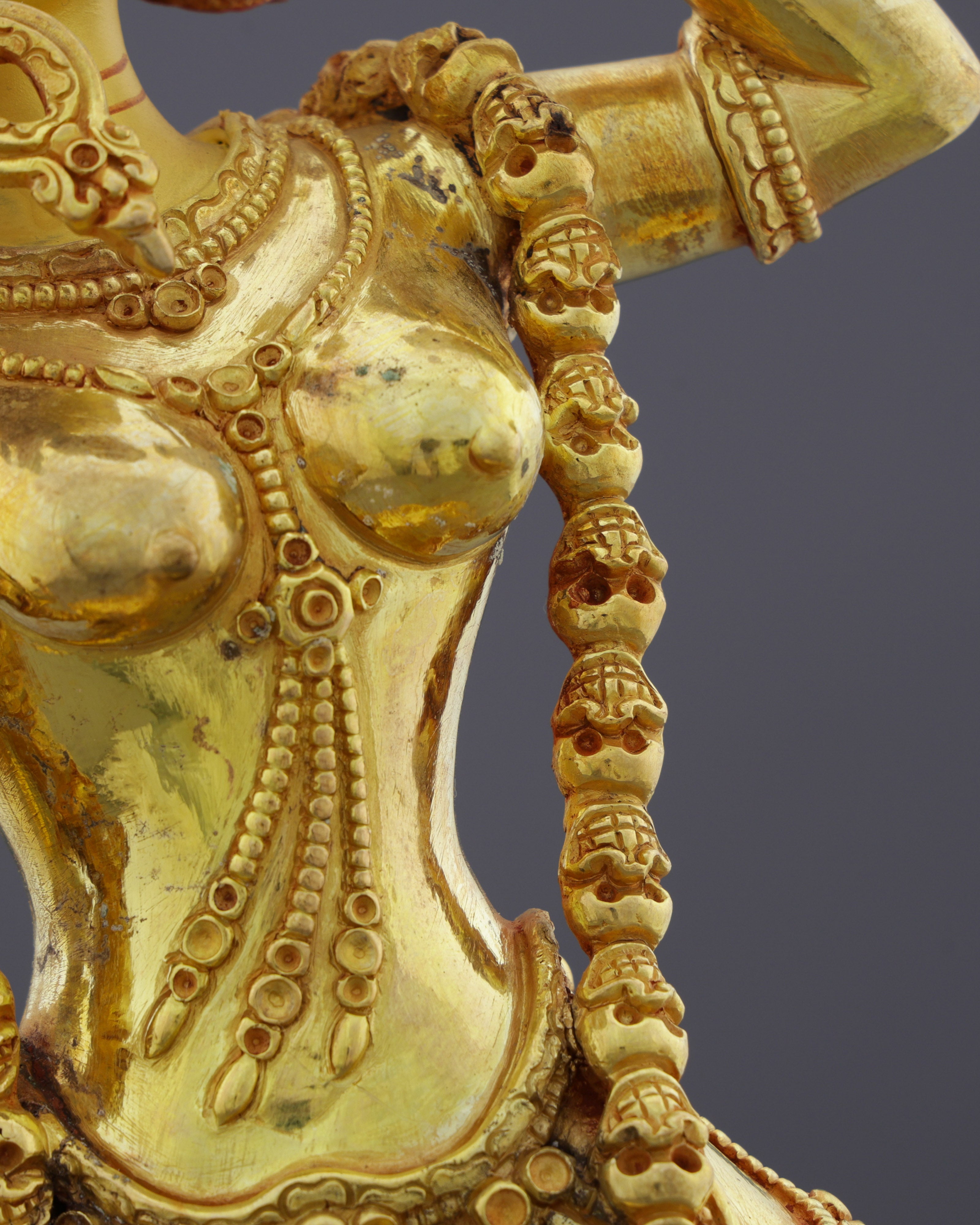 Exquisite Vajrayogini Statue | Embodiment of Blissful Wisdom in Sacred Gold