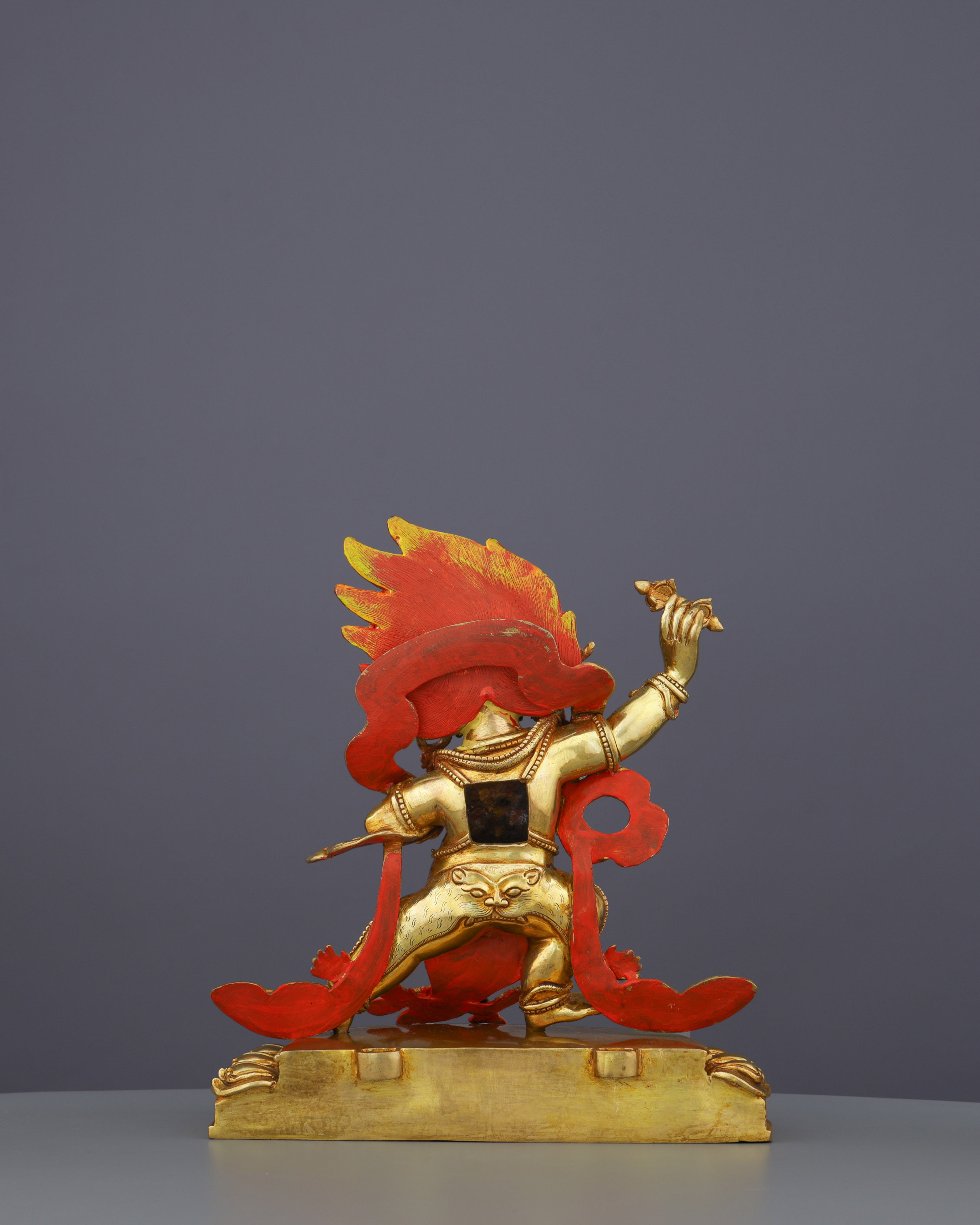 Vajrapani Statue | Divine Protector Embodied in Golden Splendor and Nepalese Artistry