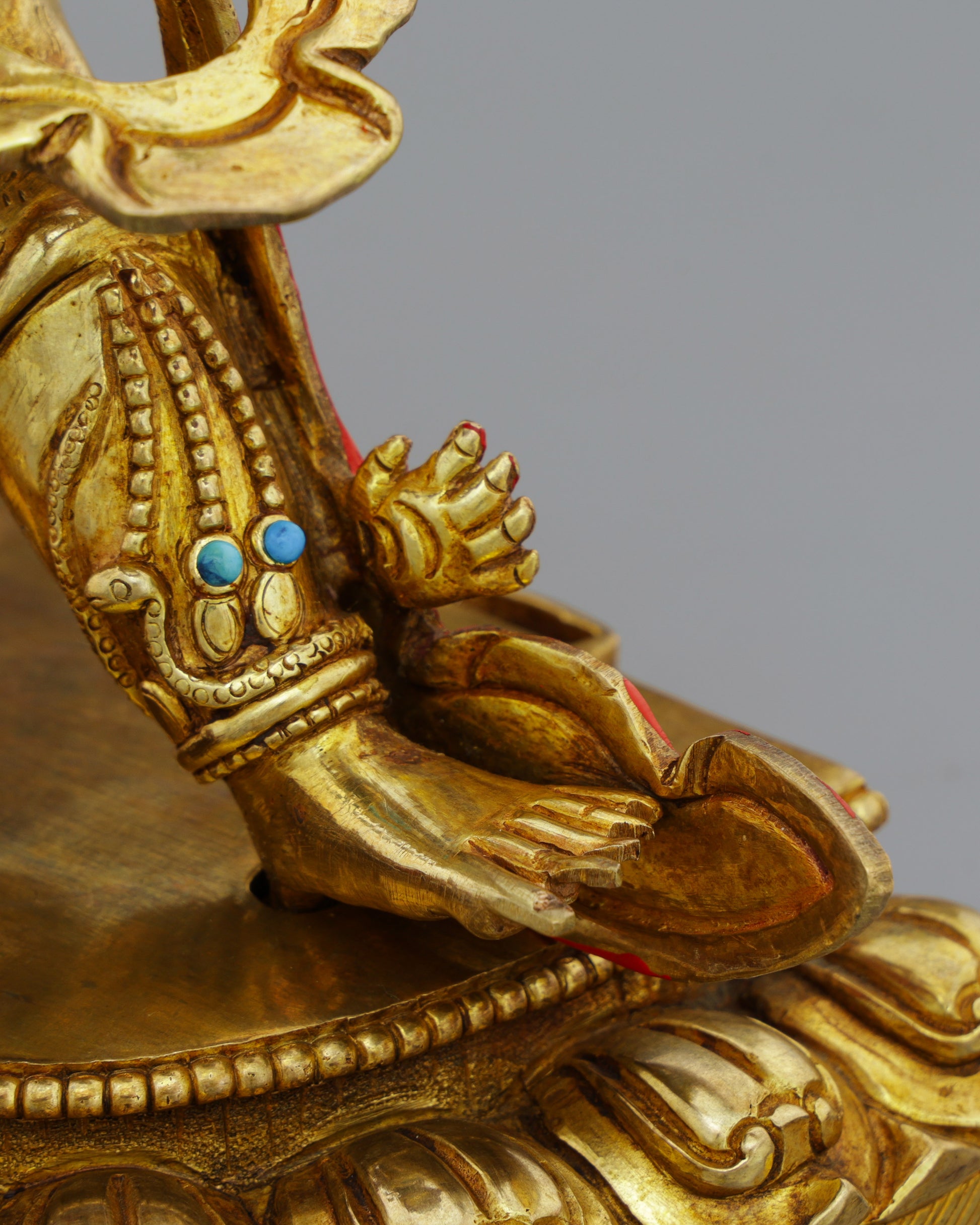 Vajrapani Statue | Divine Protector Embodied in Golden Splendor and Nepalese Artistry - Authentic Handcrafted Statue