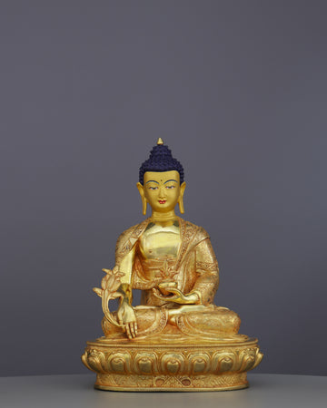 Medicine Buddha | Healing Light Manifested in Sacred Nepalese Artistry