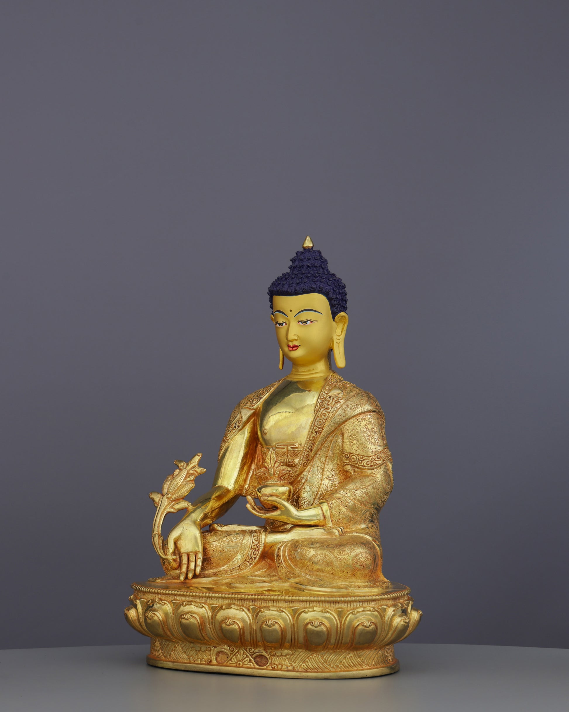 Medicine Buddha | Healing Light Manifested in Sacred Nepalese Artistry - Authentic Handcrafted Statue