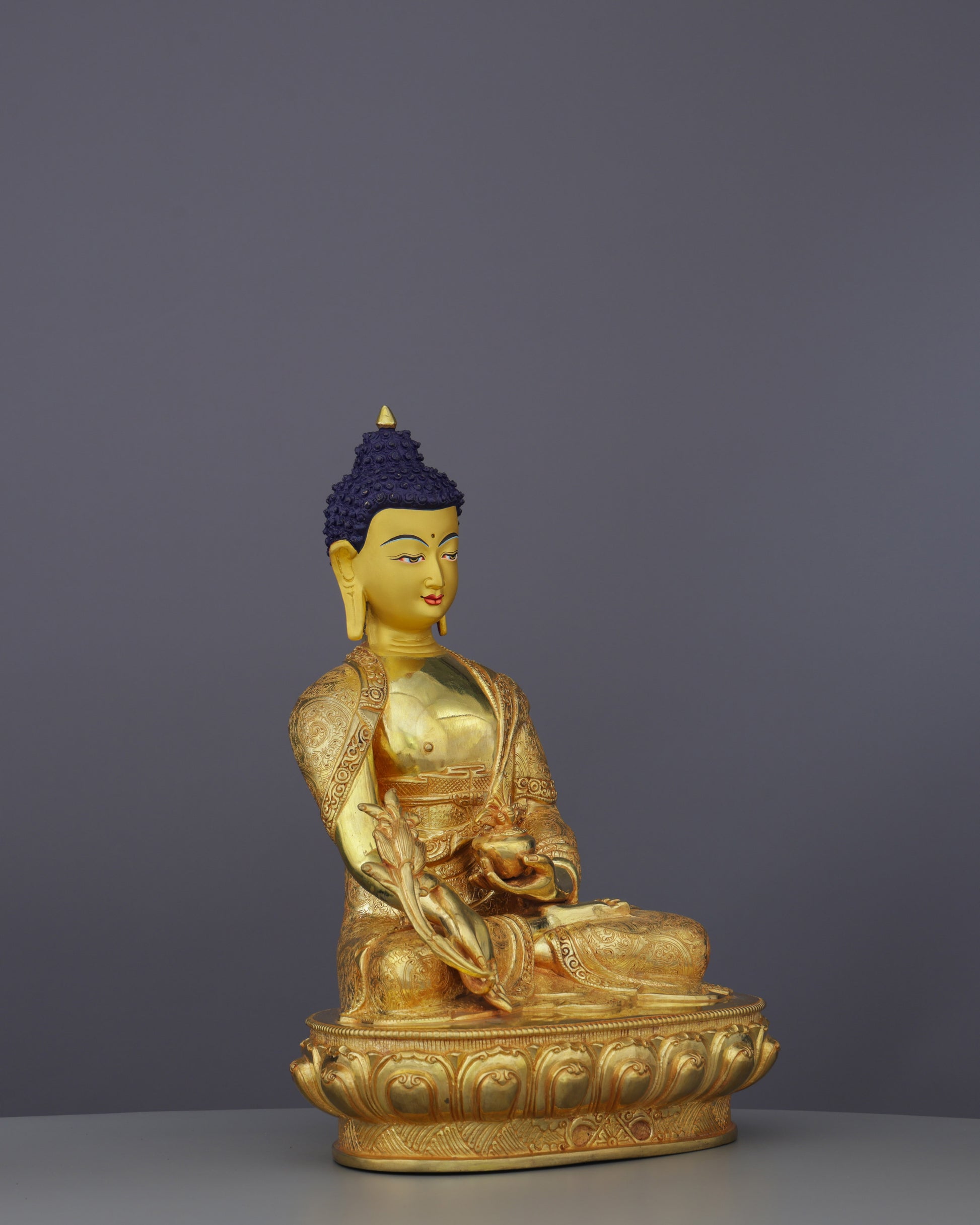 Medicine Buddha | Healing Light Manifested in Sacred Nepalese Artistry - Authentic Handcrafted Statue
